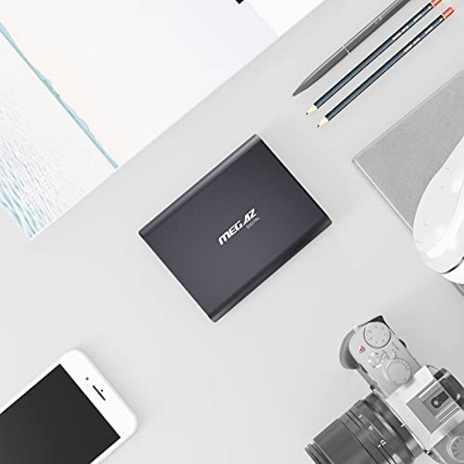 Disco Duro Externo MEGAZ DIGITAL Portatil 500GB -Gris