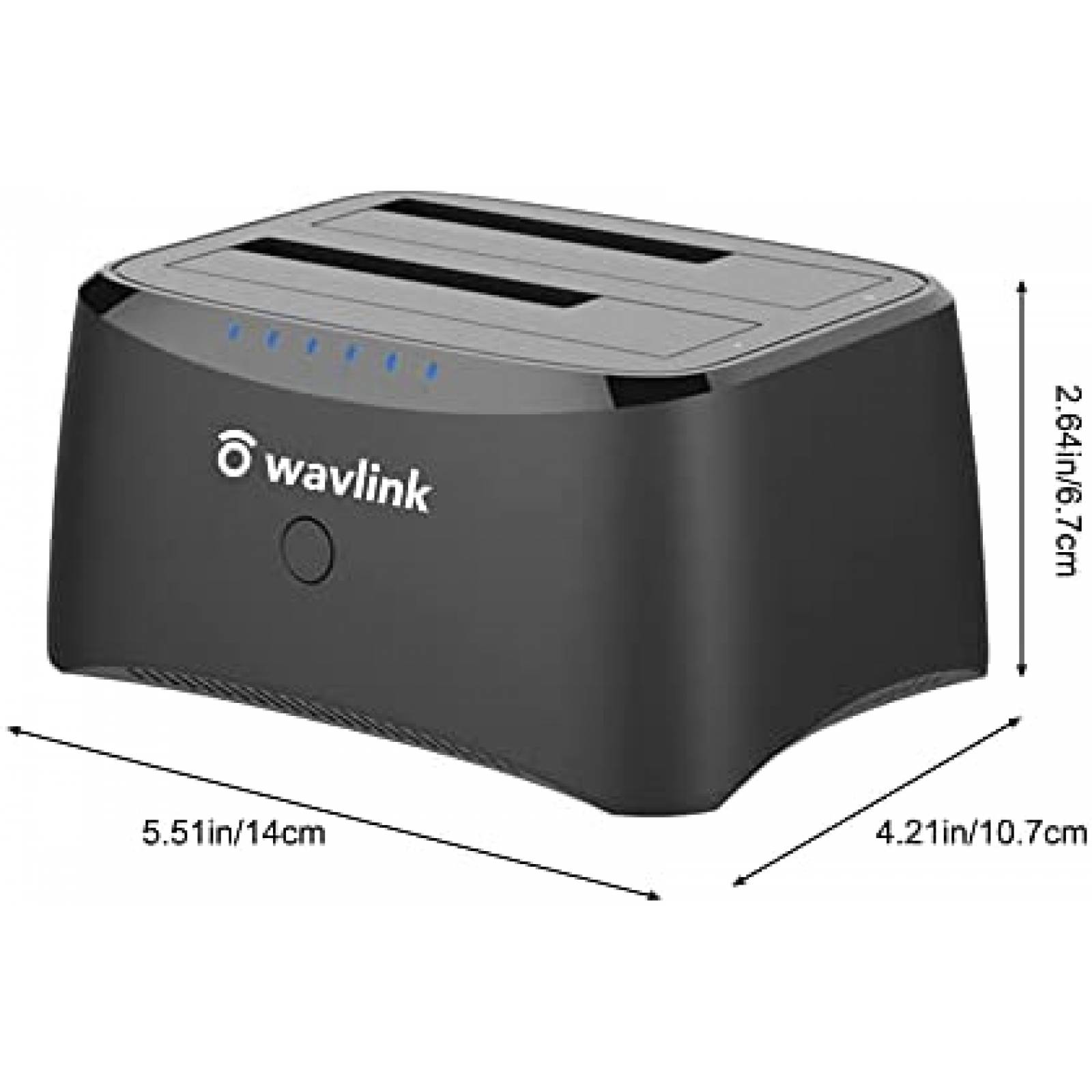 Disco Duro Externo WAVLINK USB3.0 a SATA I/II/III Plata