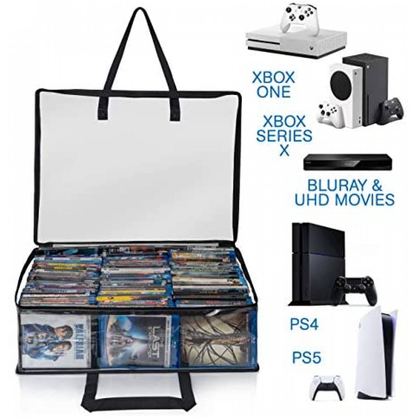 Organizador de estuches Besti 2 bolsas -Transparente