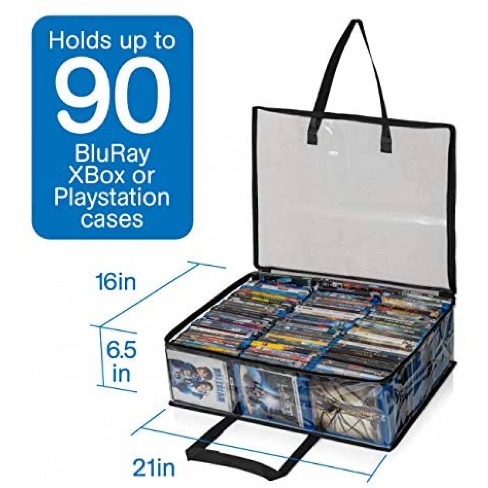 Organizador de estuches Besti 2 bolsas -Transparente