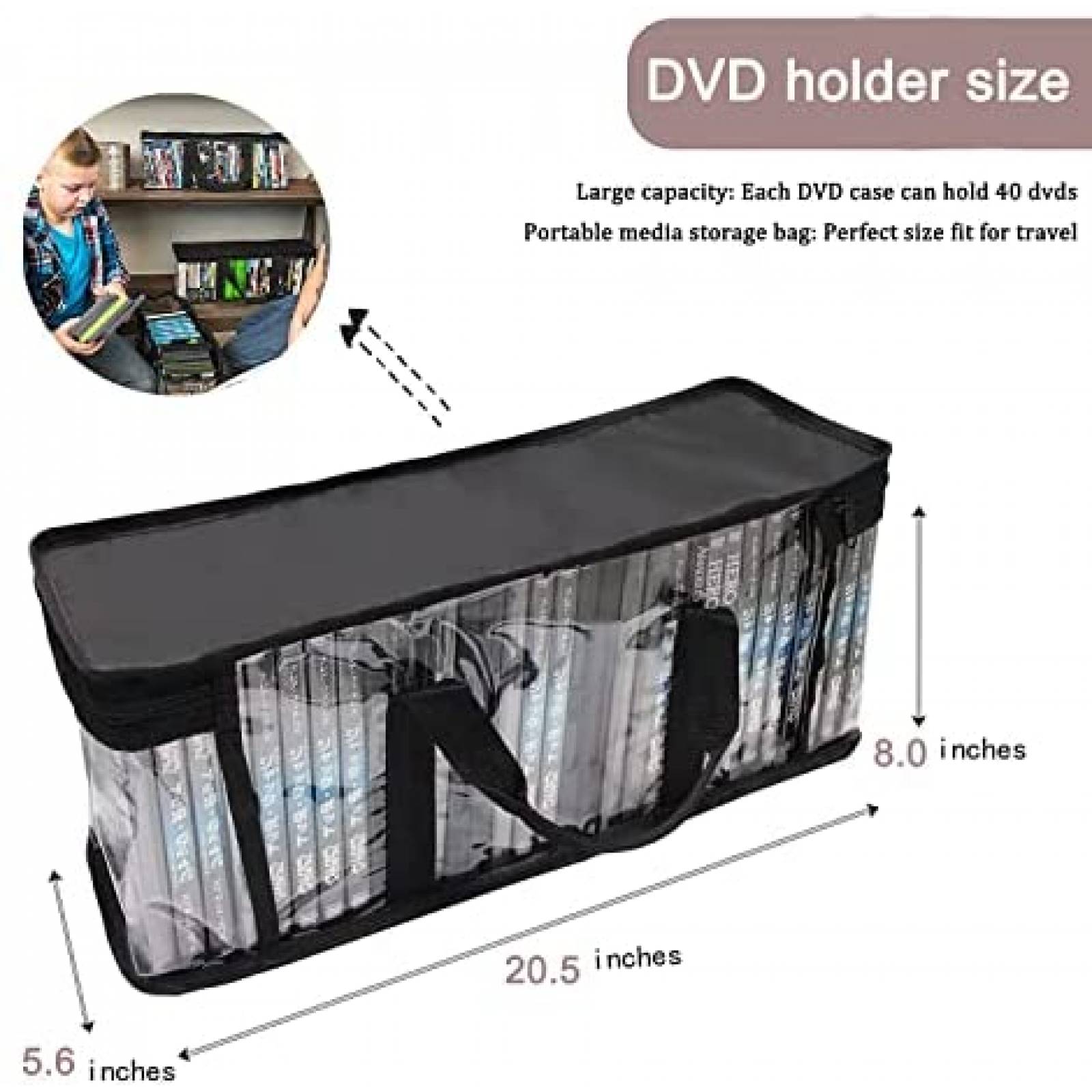 Pack bolsas para guardar DVD WEARTER X2 -transparente