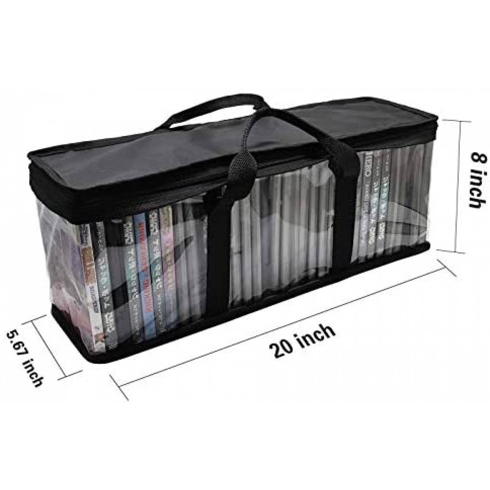 Pack bolsas para DVD DABLUE X2 para 60 -Transparente
