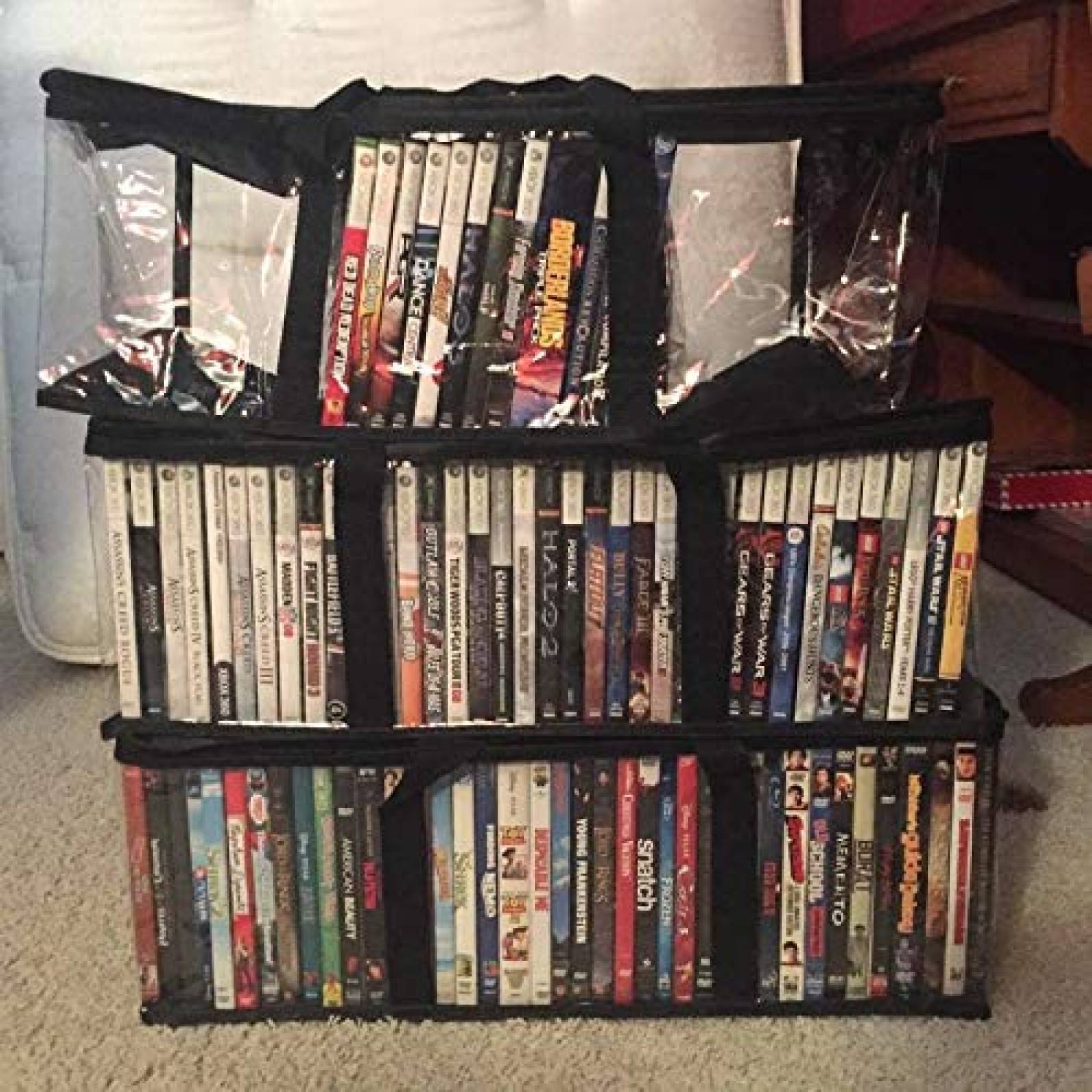 Pack bolsas para DVD DABLUE X2 para 60 -Transparente
