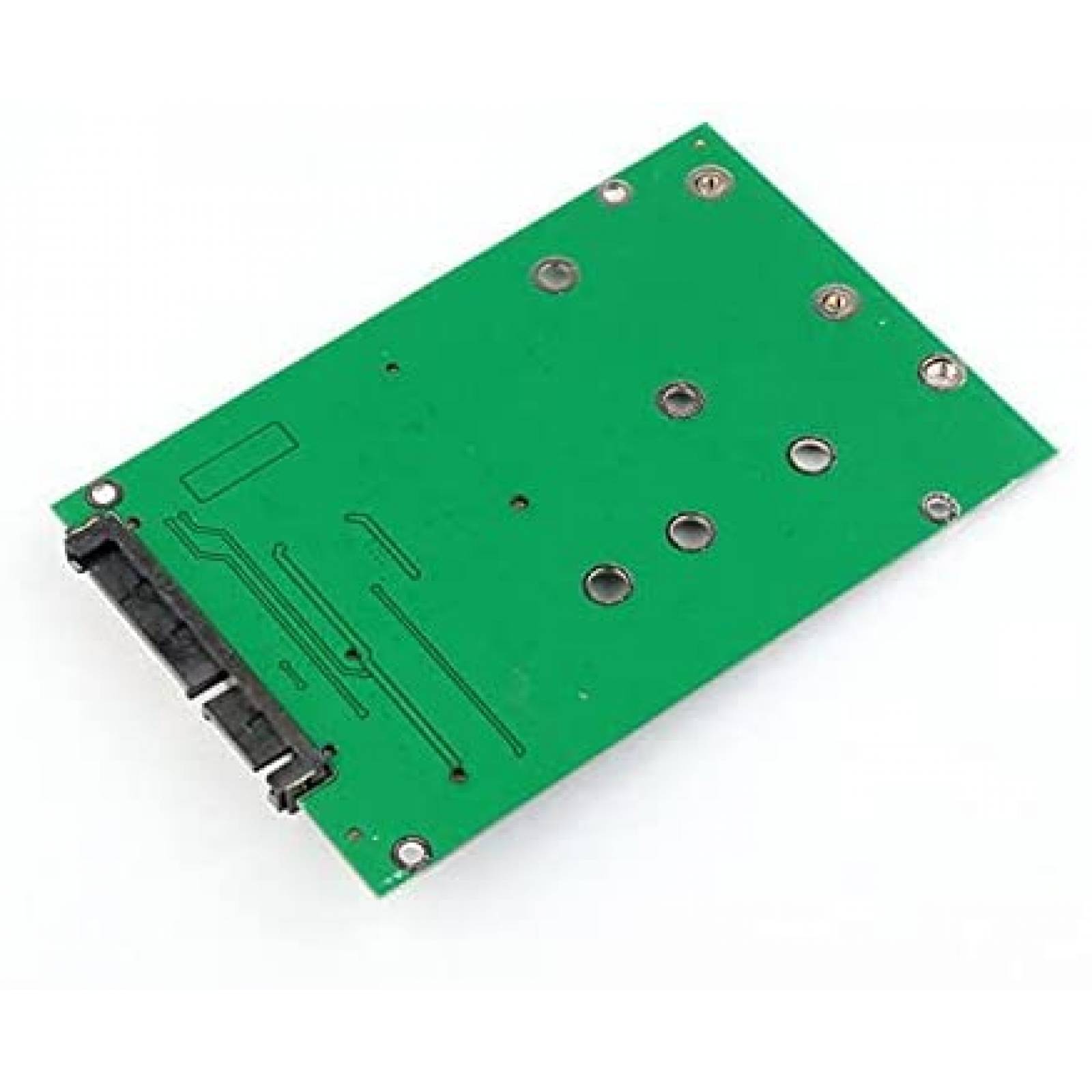 Adaptador PCBA NFHK Mini PCI- E 2 en 1 SSD a SATA 3.0 -Verde