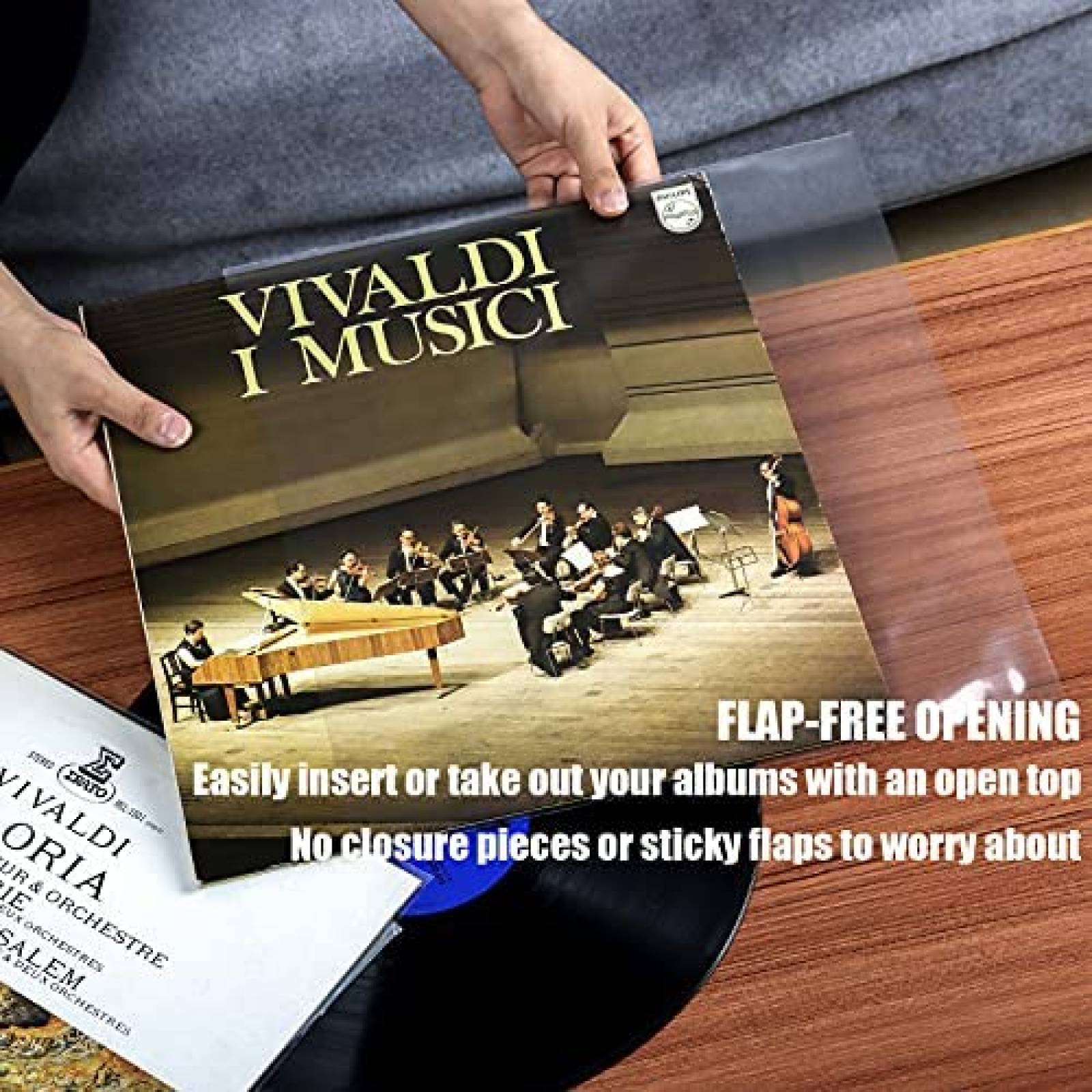 Protector Discos Vinyl POPGIFTU Plastico 12" 30 unidades