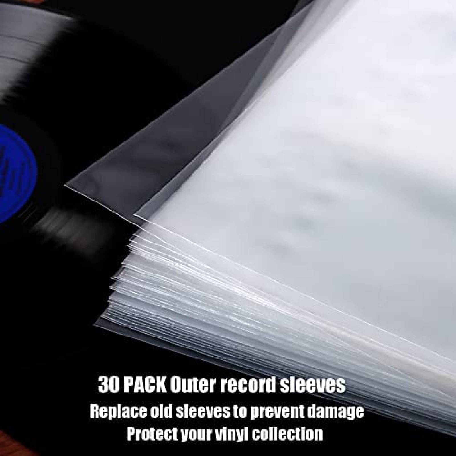 Protector Discos Vinyl POPGIFTU Plastico 12" 30 unidades