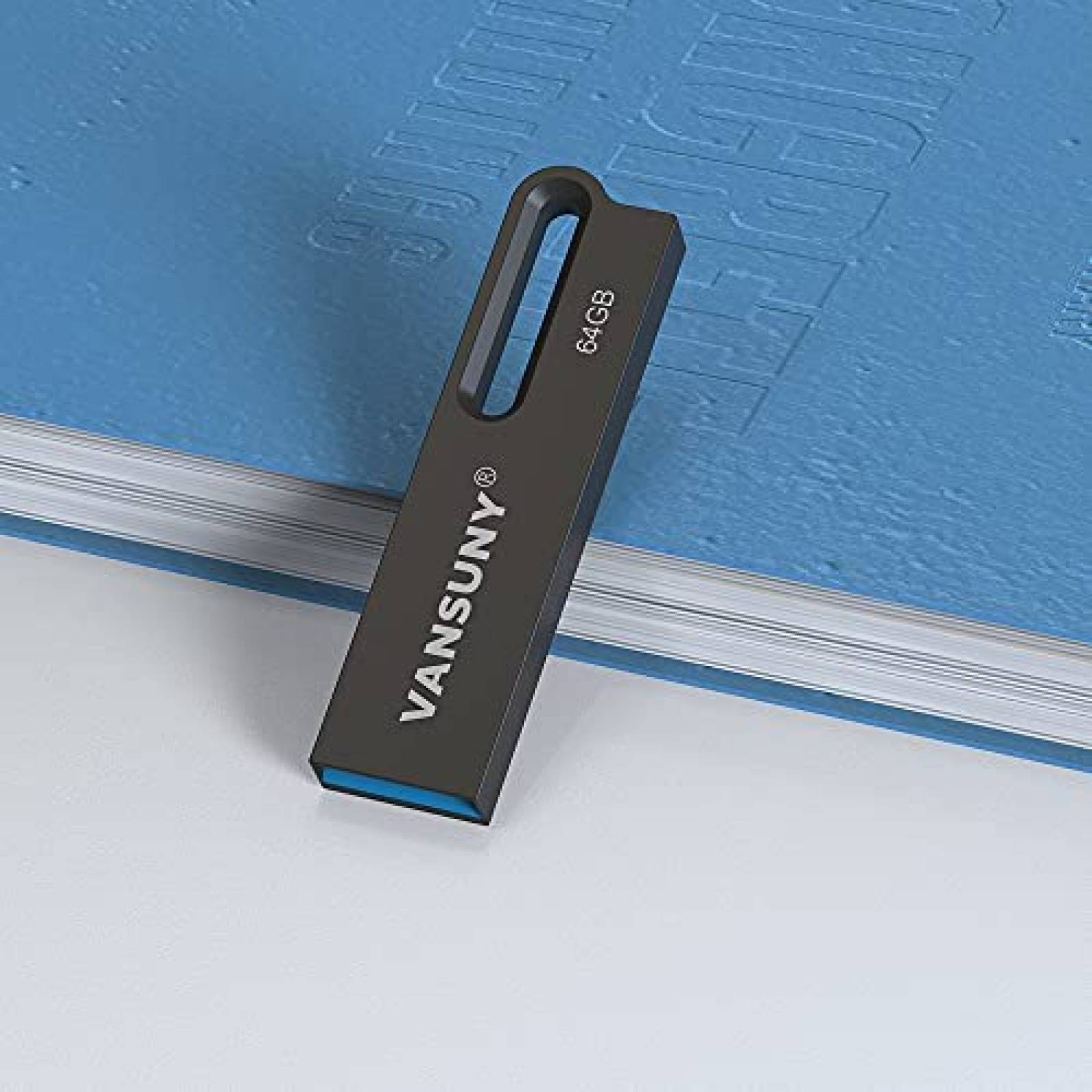 Memoria Flash Drive Vansuny USB de 64 GB Impermebale -Negro