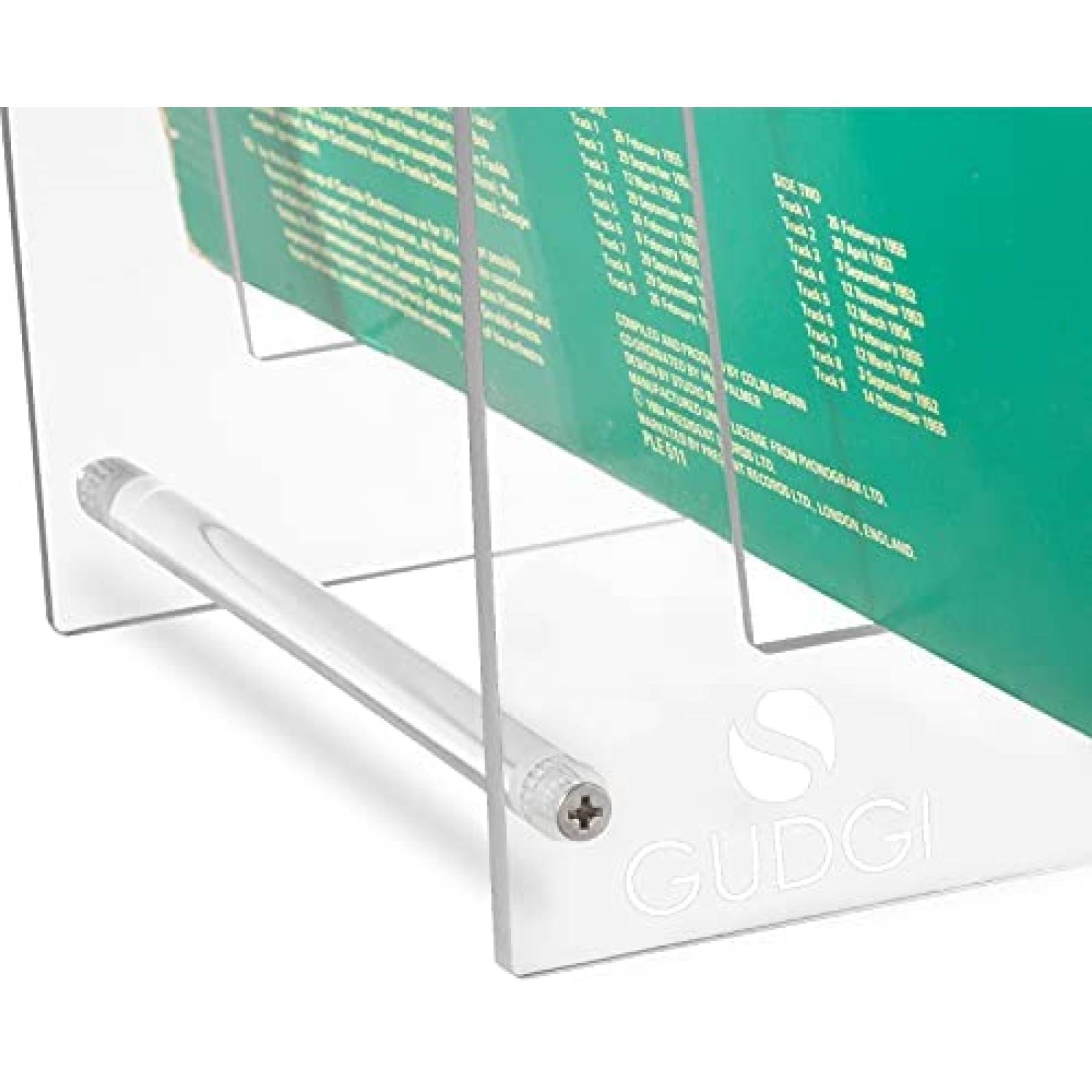Stand para discos de vinilo GUDGI de acrilico -Transaprente