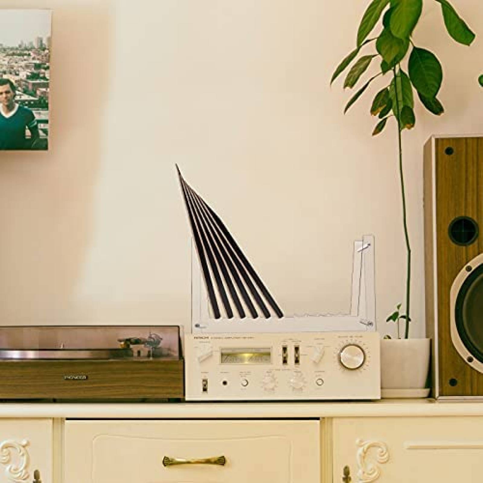 Stand para discos de vinilo GUDGI de acrilico -Transaprente