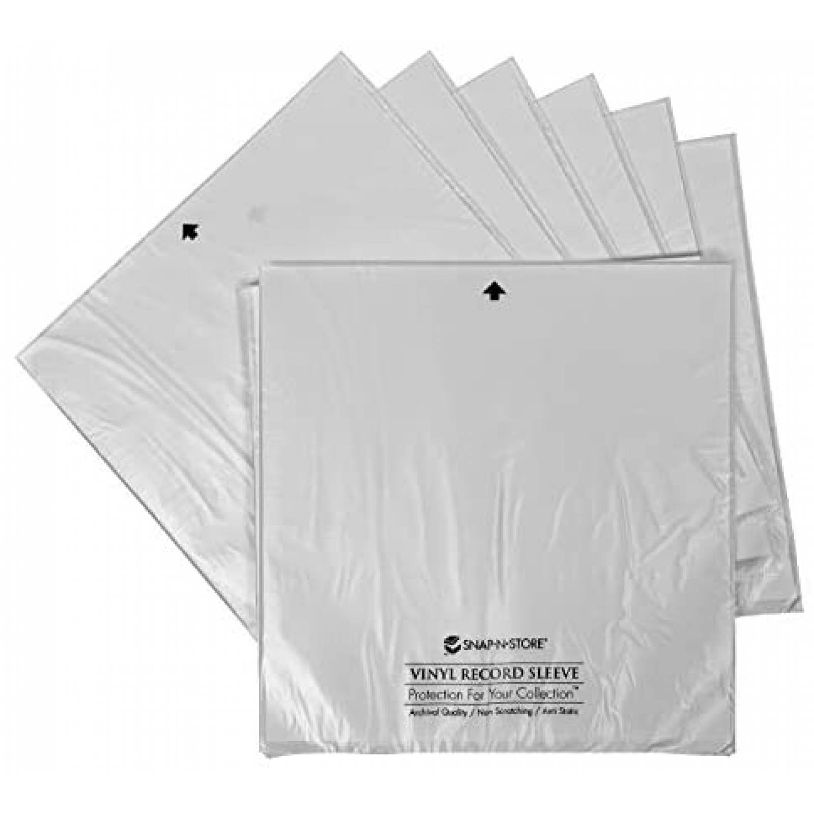 Bolsas para Discos de Vinilo Snap-N-Store 25 Pzs -Blanco