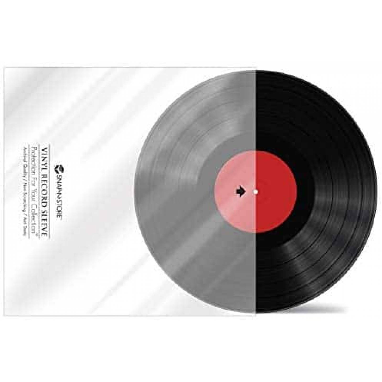 Bolsas para Discos de Vinilo Snap-N-Store 25 Pzs -Blanco