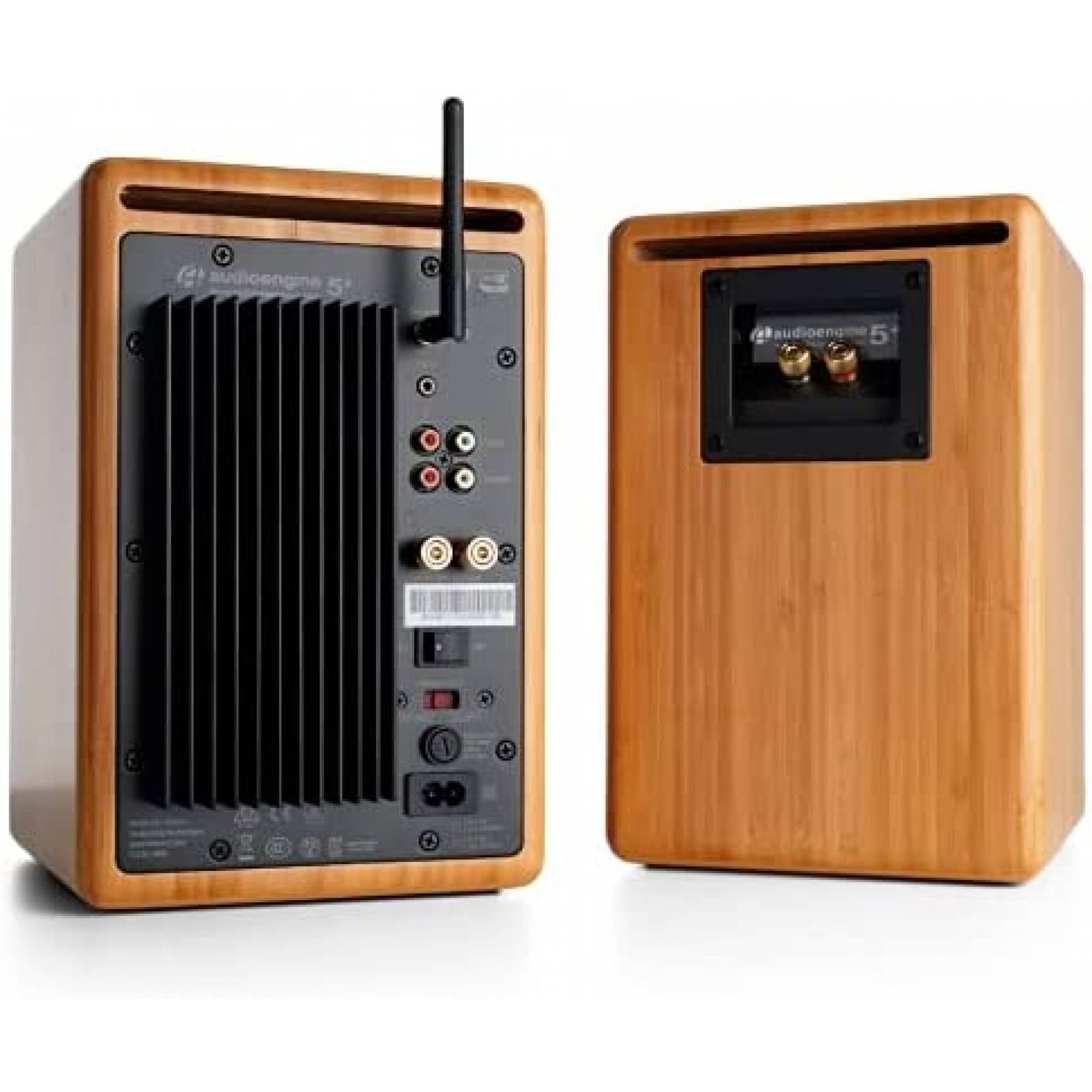 Bocinas Inalambricas Audioengine A5+ Plus Bluetooth -Bamboo