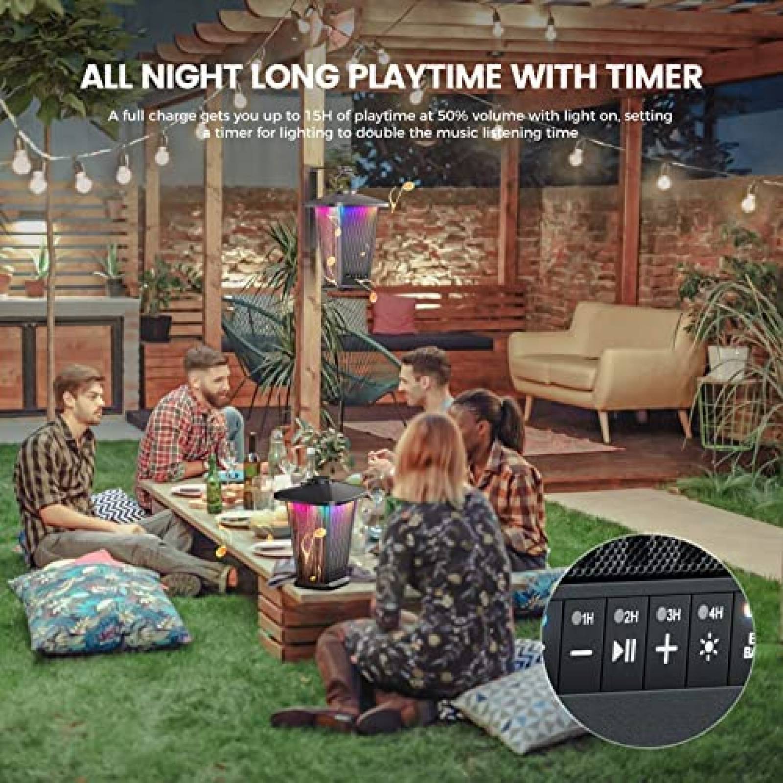 Altavoz Bluetooth DazDalee Resistente al Agua Inalambrico