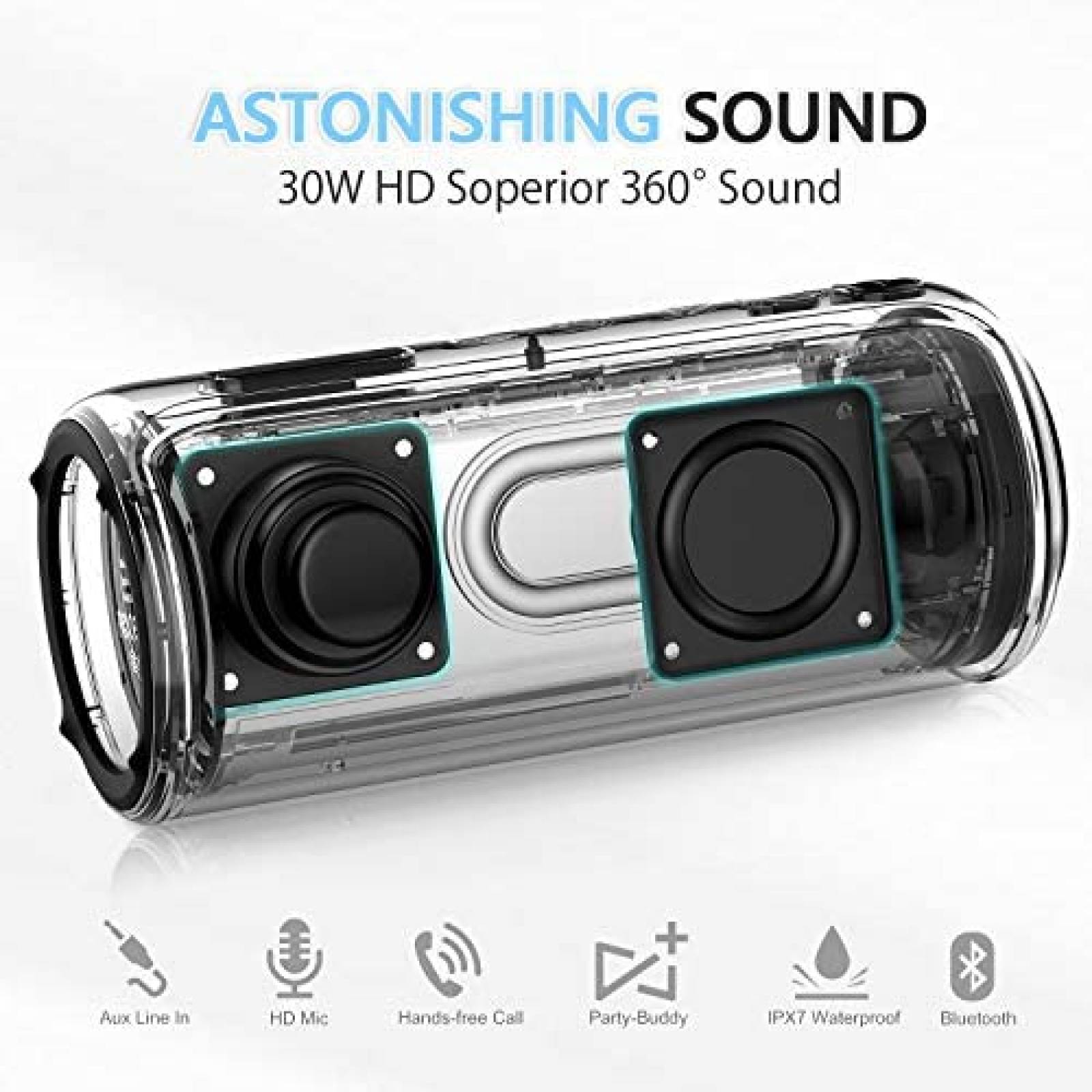 Bocina inalambrica Vanzon Climber-Z contra agua -Negro