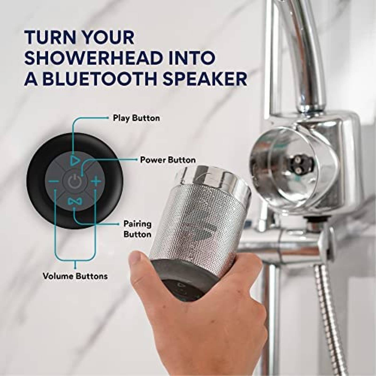 Bocina de Ducha Ampere Funciona con Energia Hidroelectrica