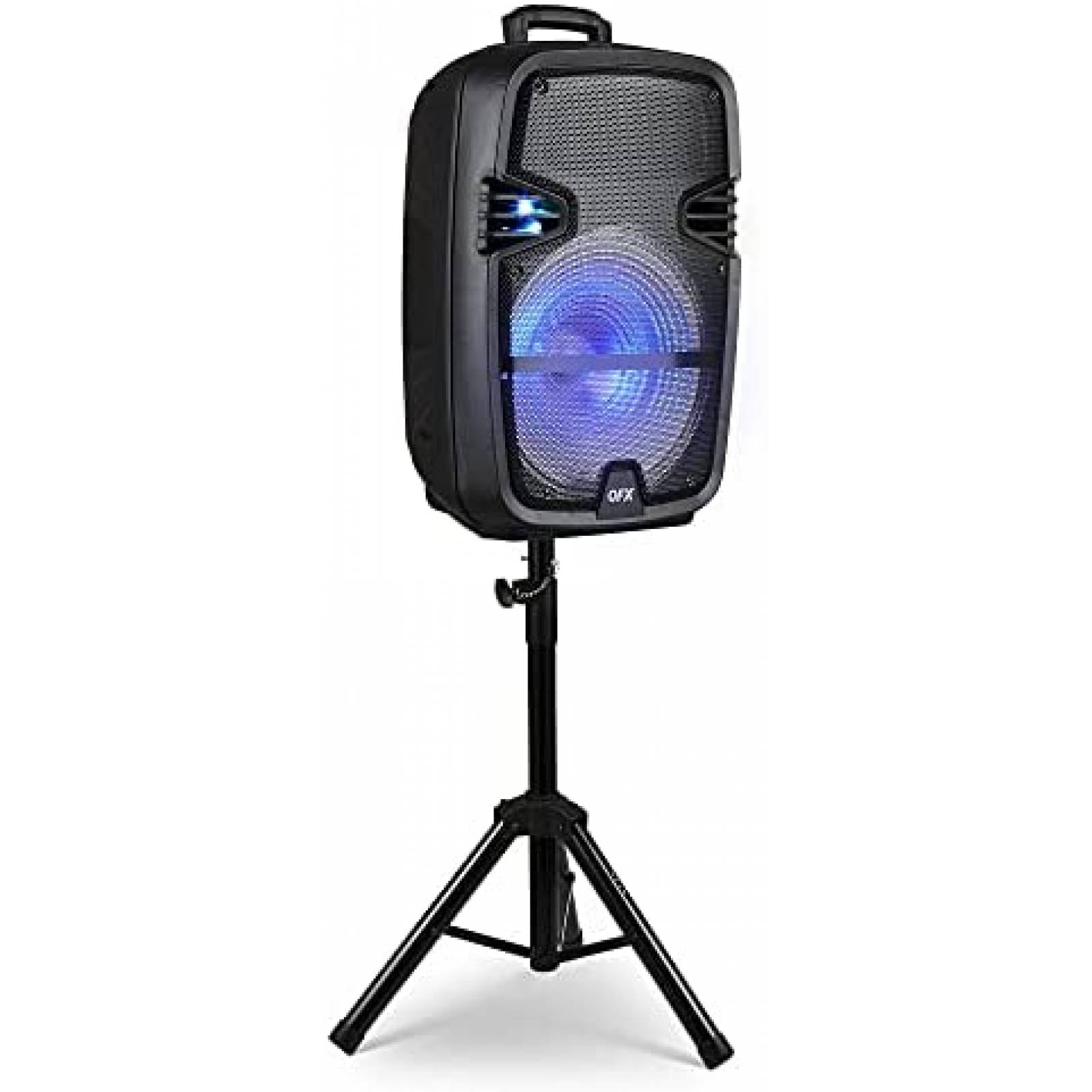 Bocina QFX PBX-616SM Bluetooth Recargable de 15" -Negro