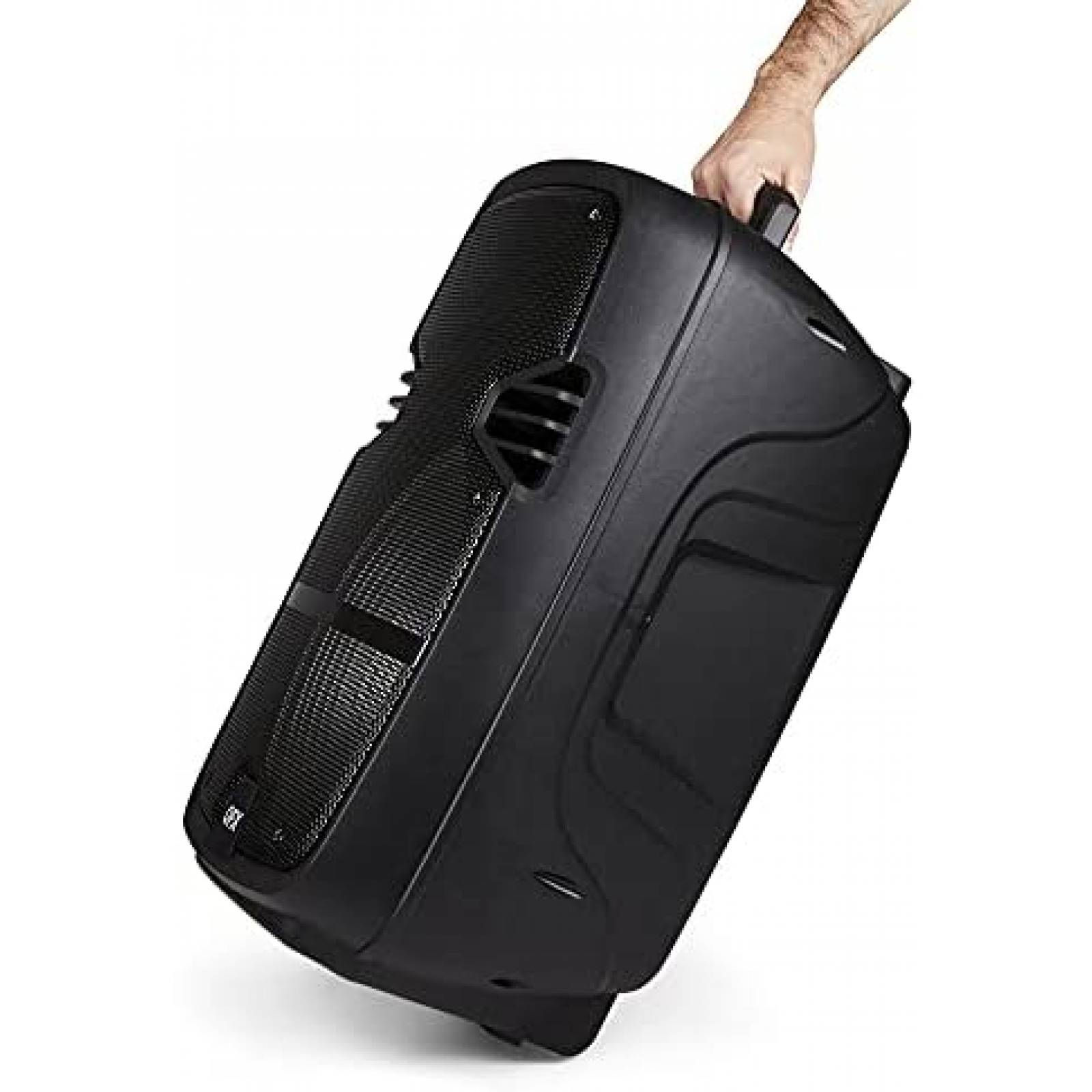 Bocina QFX PBX-616SM Bluetooth Recargable de 15" -Negro