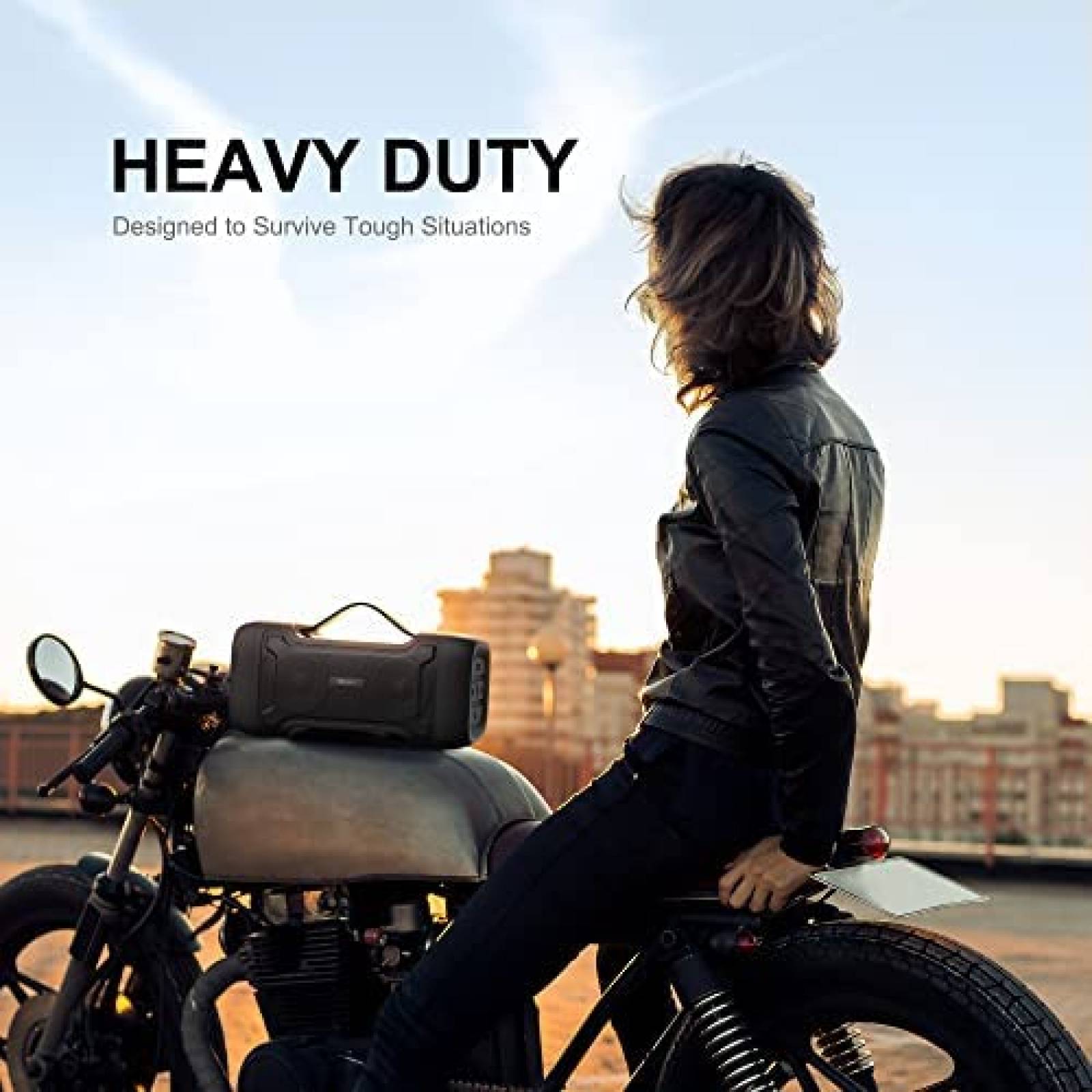 Bocina Portatil Oraolo M33 USB IPX6 24H de Carga -Negro