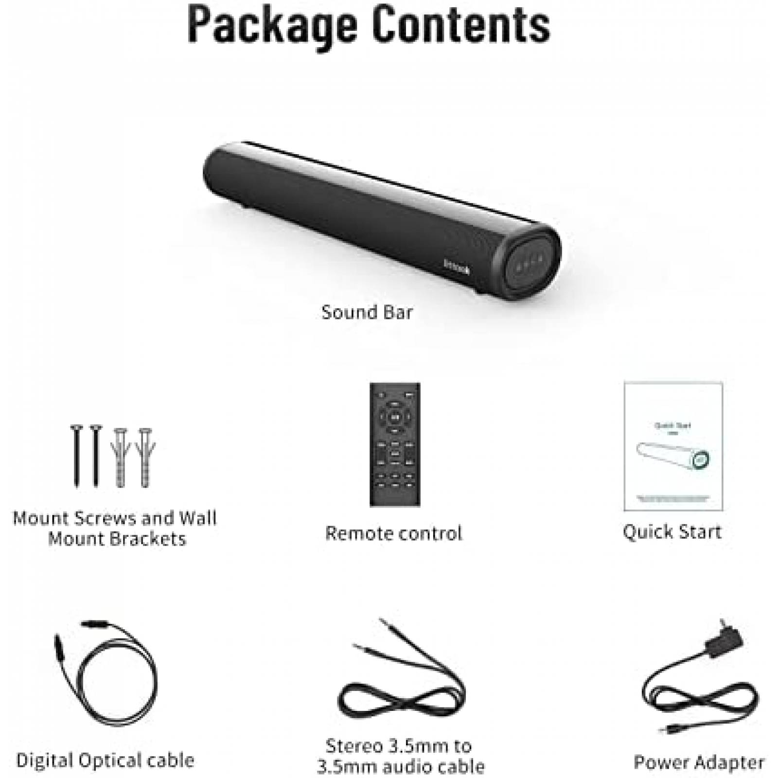 Barra de Sonido LITTOAK SE04 para TV con Bluetooth 5.0