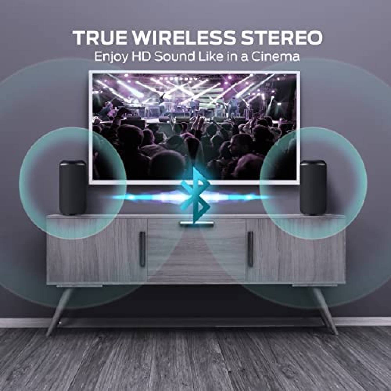 Bocina Portatil Monster S130 Bluetooth 5.3 de 30W -Negro