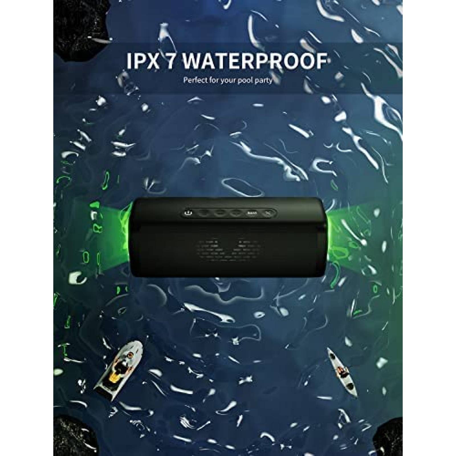 Bocina Portatil Ortizan M9 IPX7 de 30H de Carga -Negro