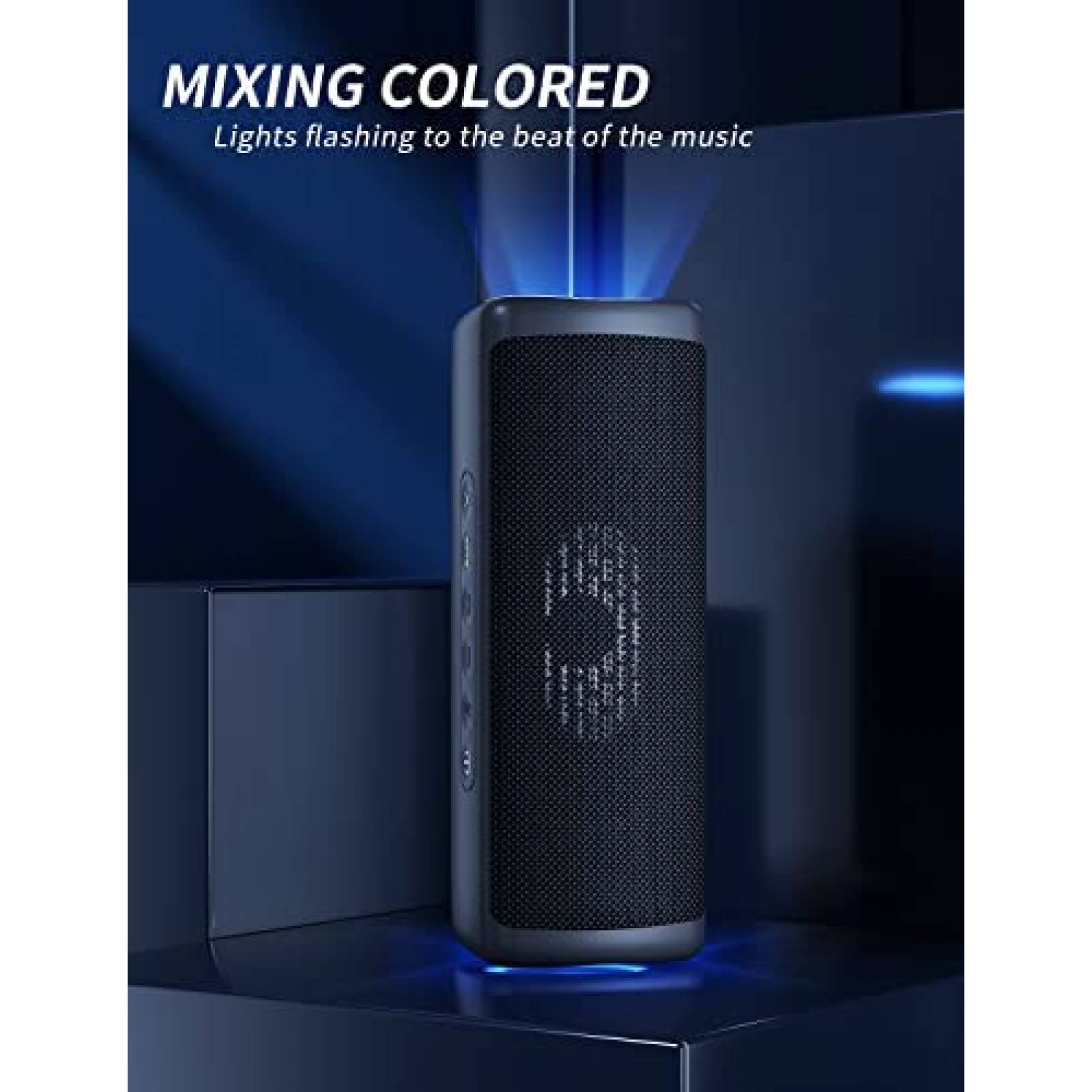 Bocina Portatil Ortizan M9 IPX7 de 30H de Carga -Negro