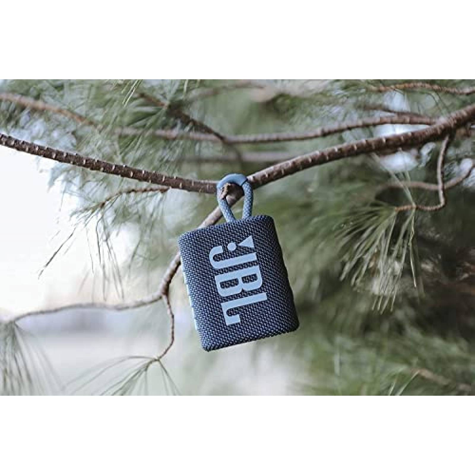 Bocina Bluetooth Portatil JBL Go 3 con Llavero -Azul