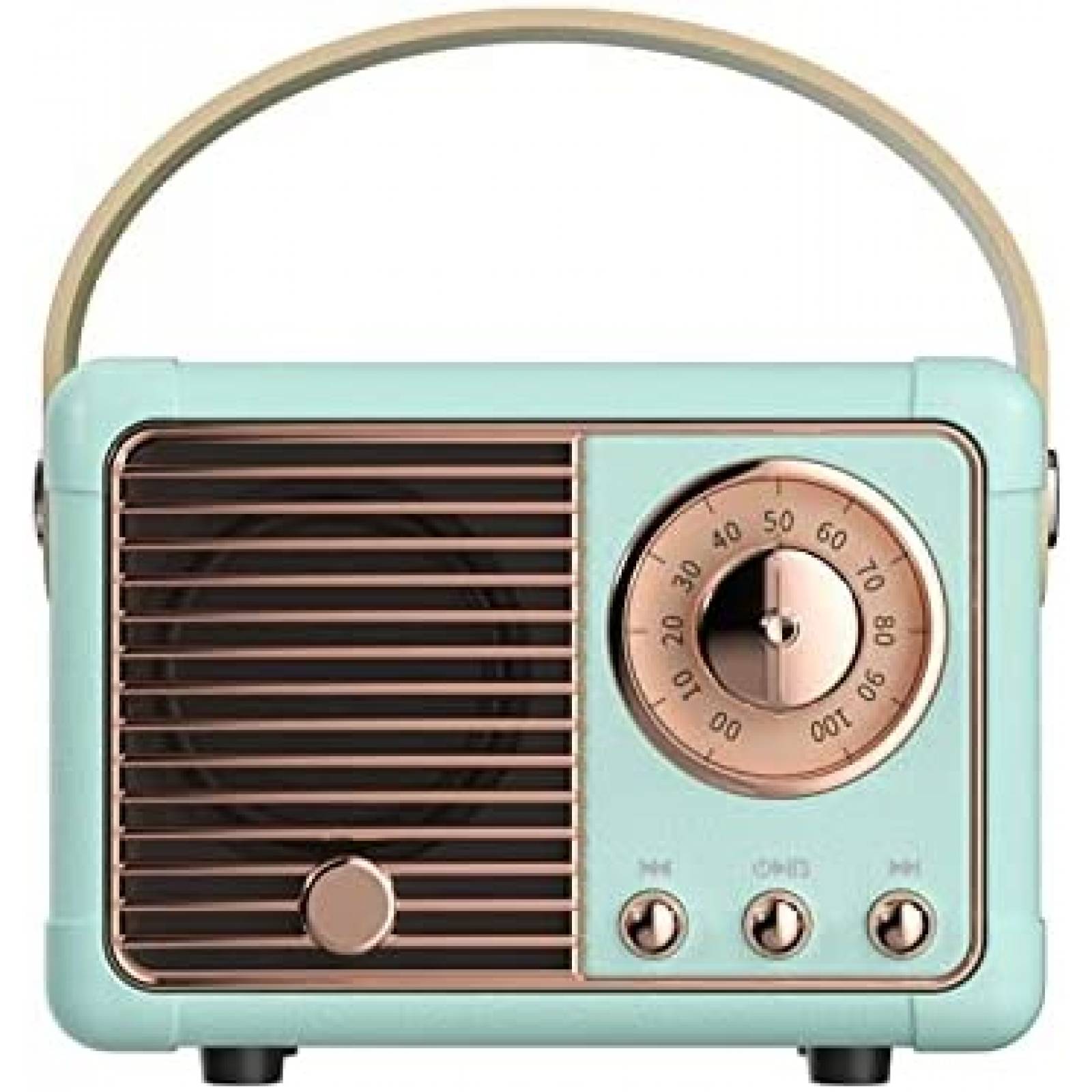 Bocina Portatil Dosmix HM11 Bluetooth Estilo Retro -Azul