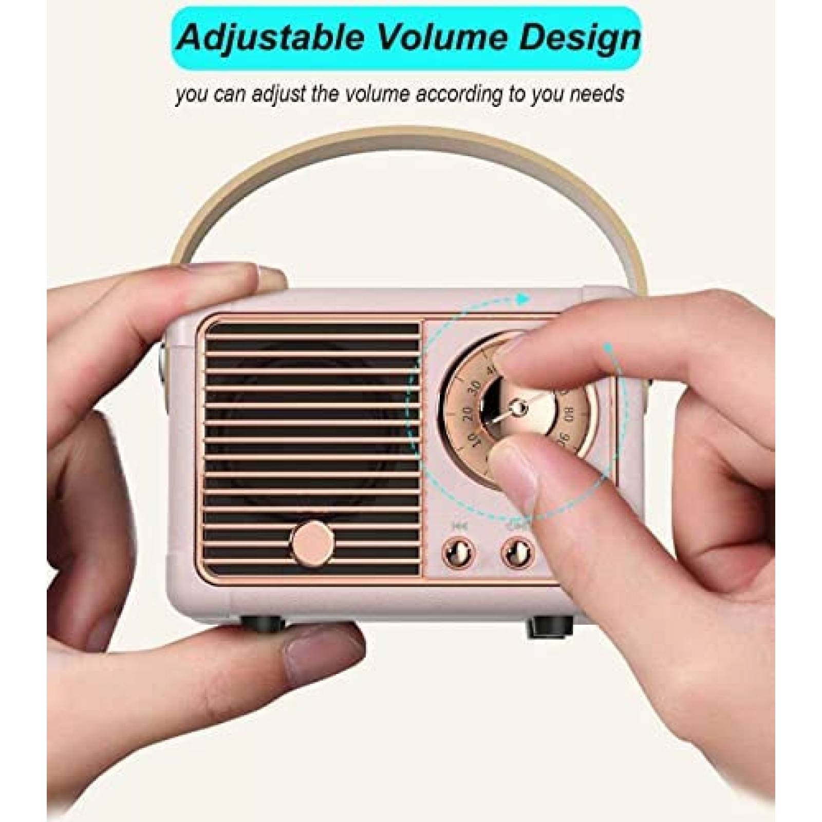 Bocina Portatil Dosmix HM11 Bluetooth Estilo Retro -Azul