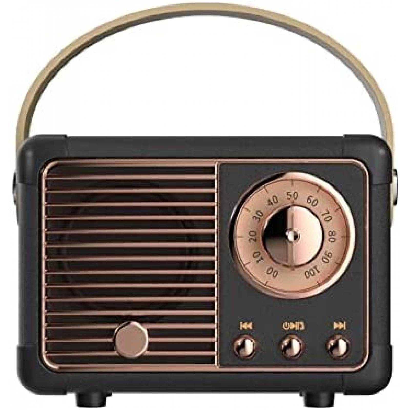 Bocina Portatil Dosmix HM11 Bluetooth Estilo Retro -Negro