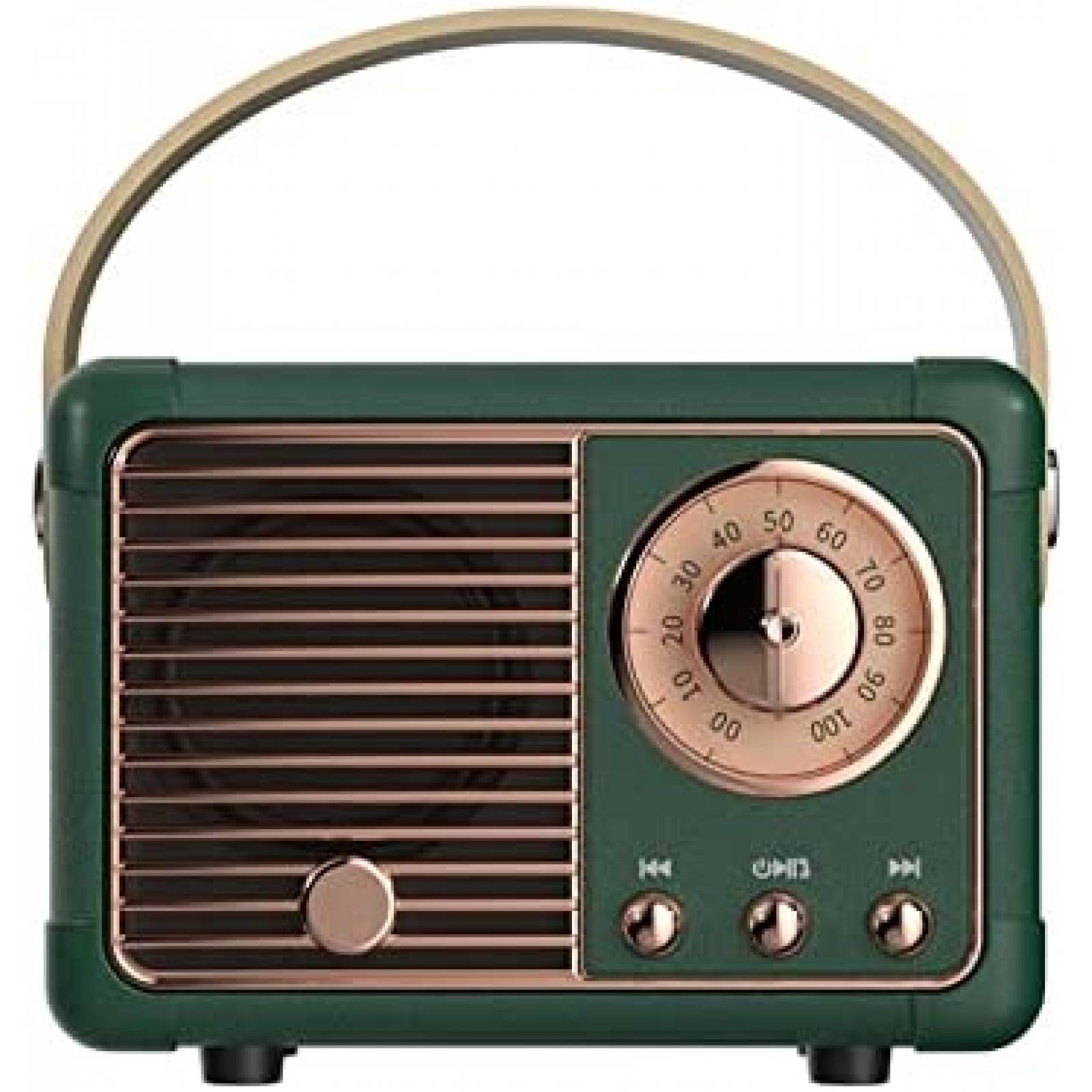 Bocina Portatil Dosmix HM11 Bluetooth Estilo Retro -Verde