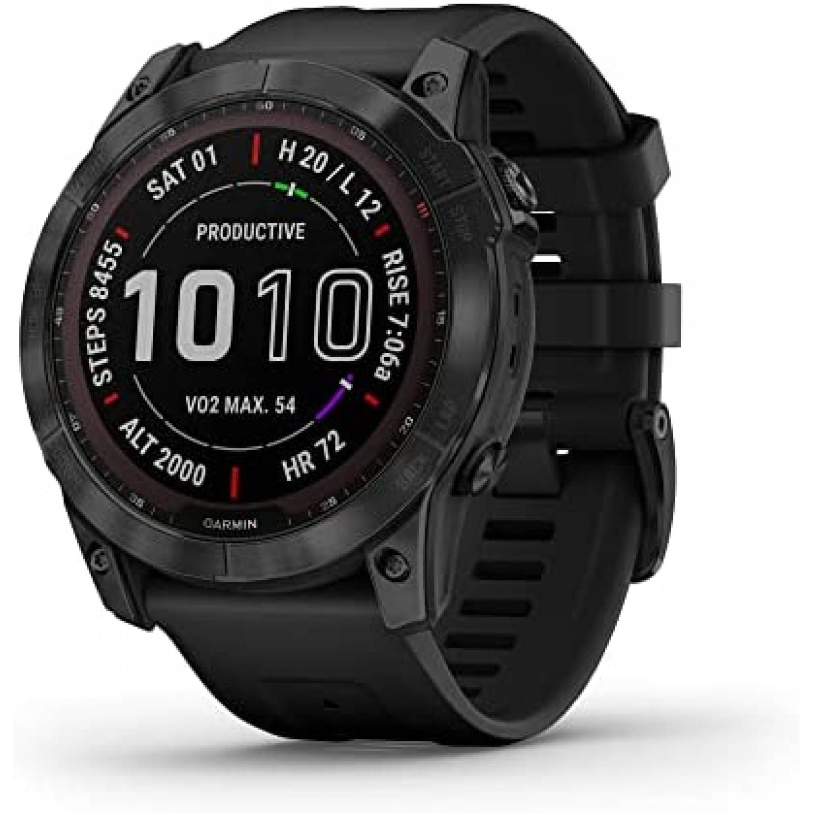 Smartwatch Garmin fenix 7X Sapphire Solar de 1.4'' -Negro