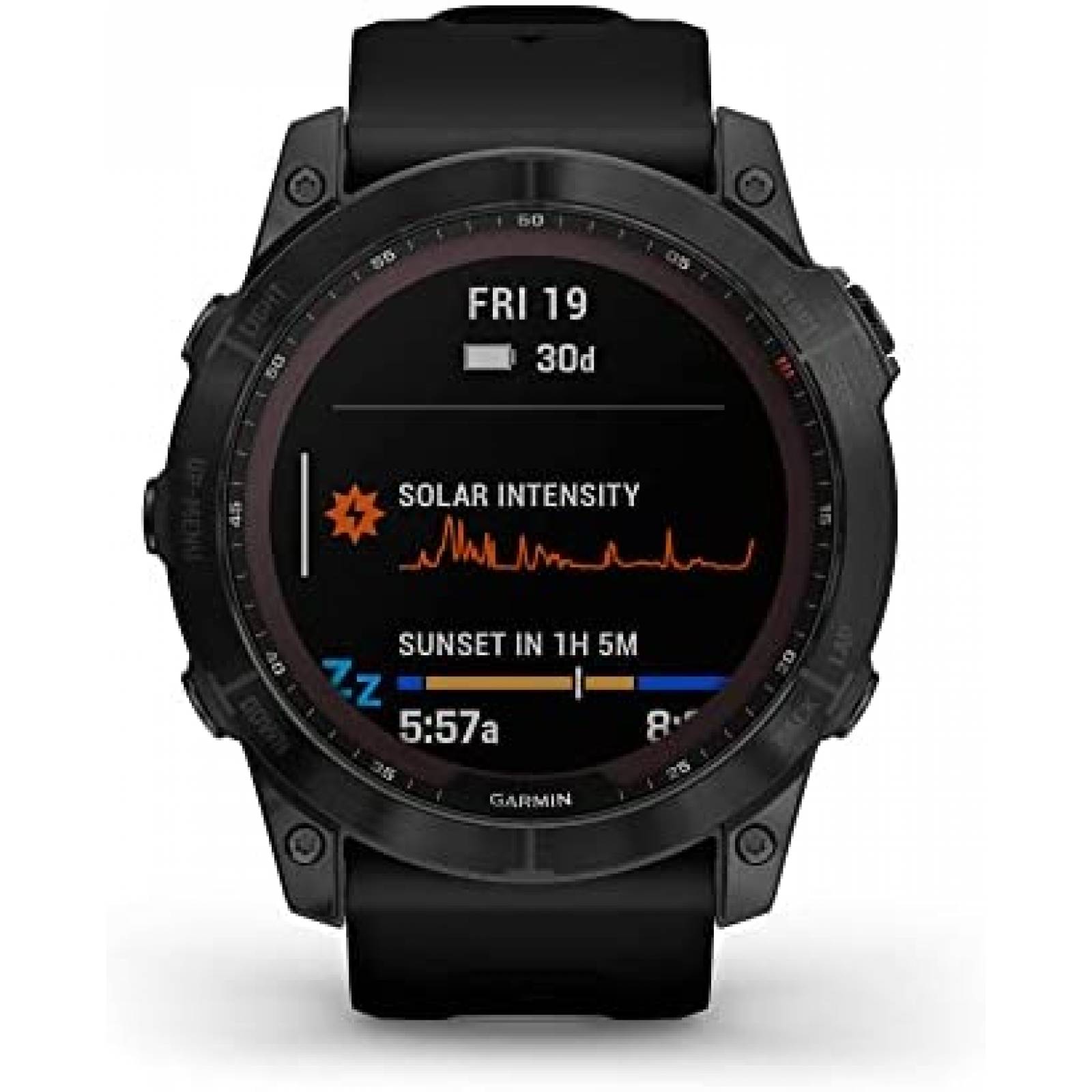 Smartwatch Garmin fenix 7X Sapphire Solar de 1.4'' -Negro