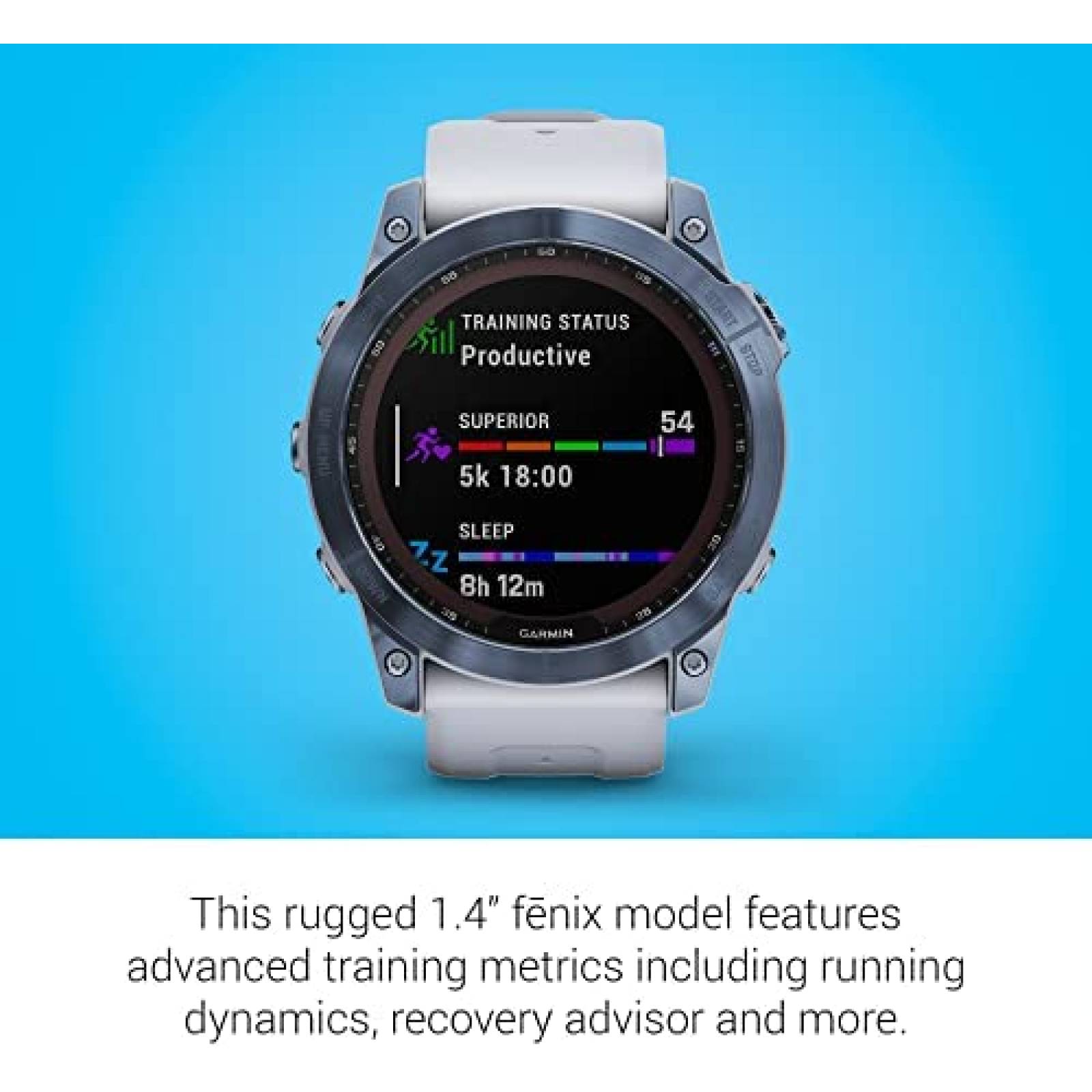 Smartwatch Garmin fenix 7X Sapphire Solar de 1.4'' -Azul