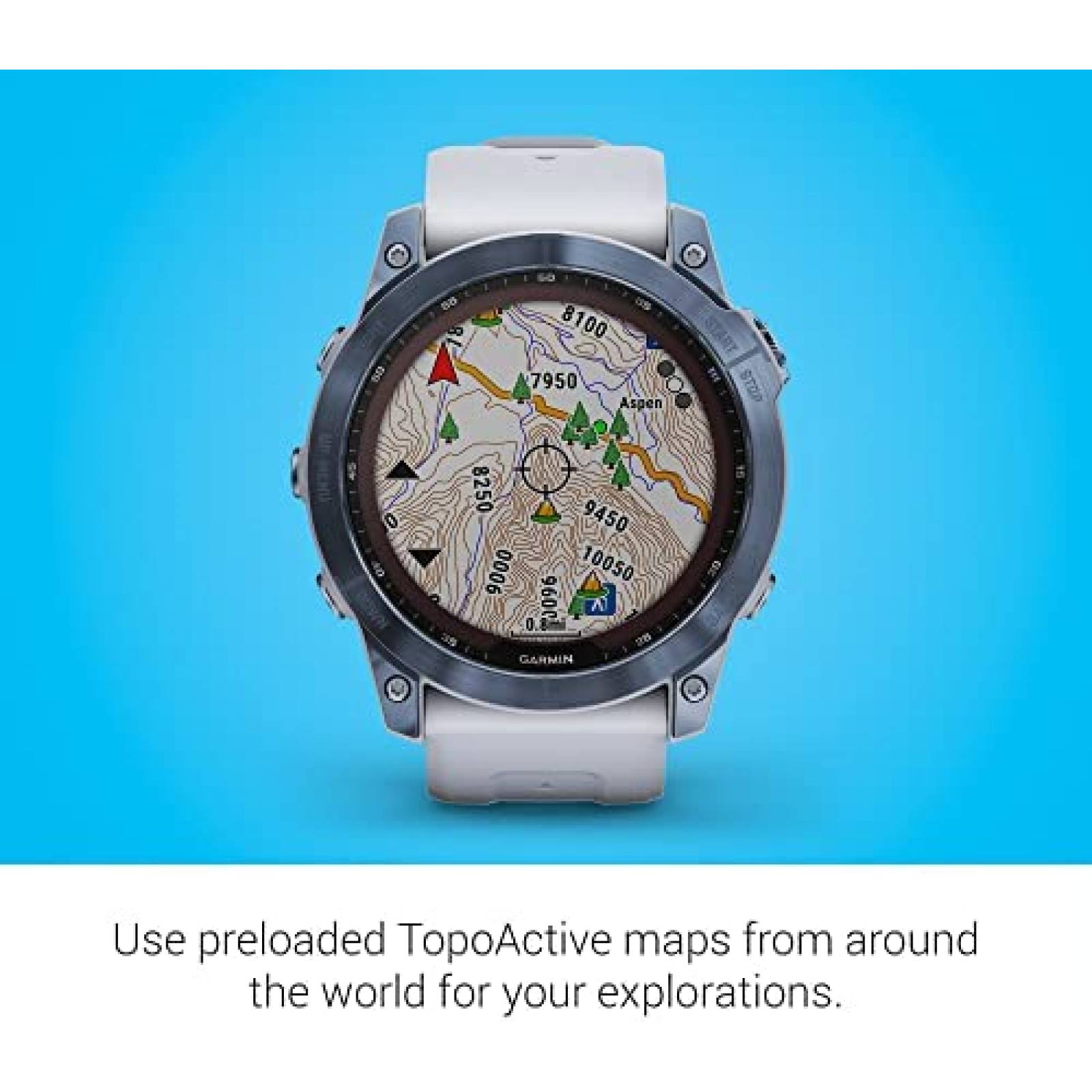 Smartwatch Garmin fenix 7X Sapphire Solar de 1.4'' -Azul