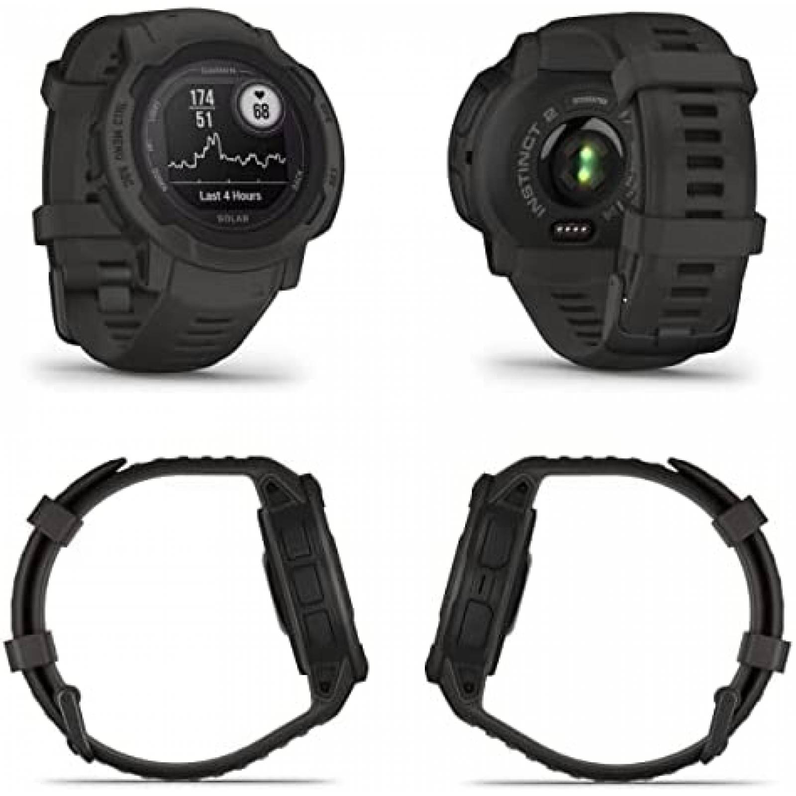 SmartWatch Garmin Instinct 2 Solar Con GPS Carga Solar-Negro