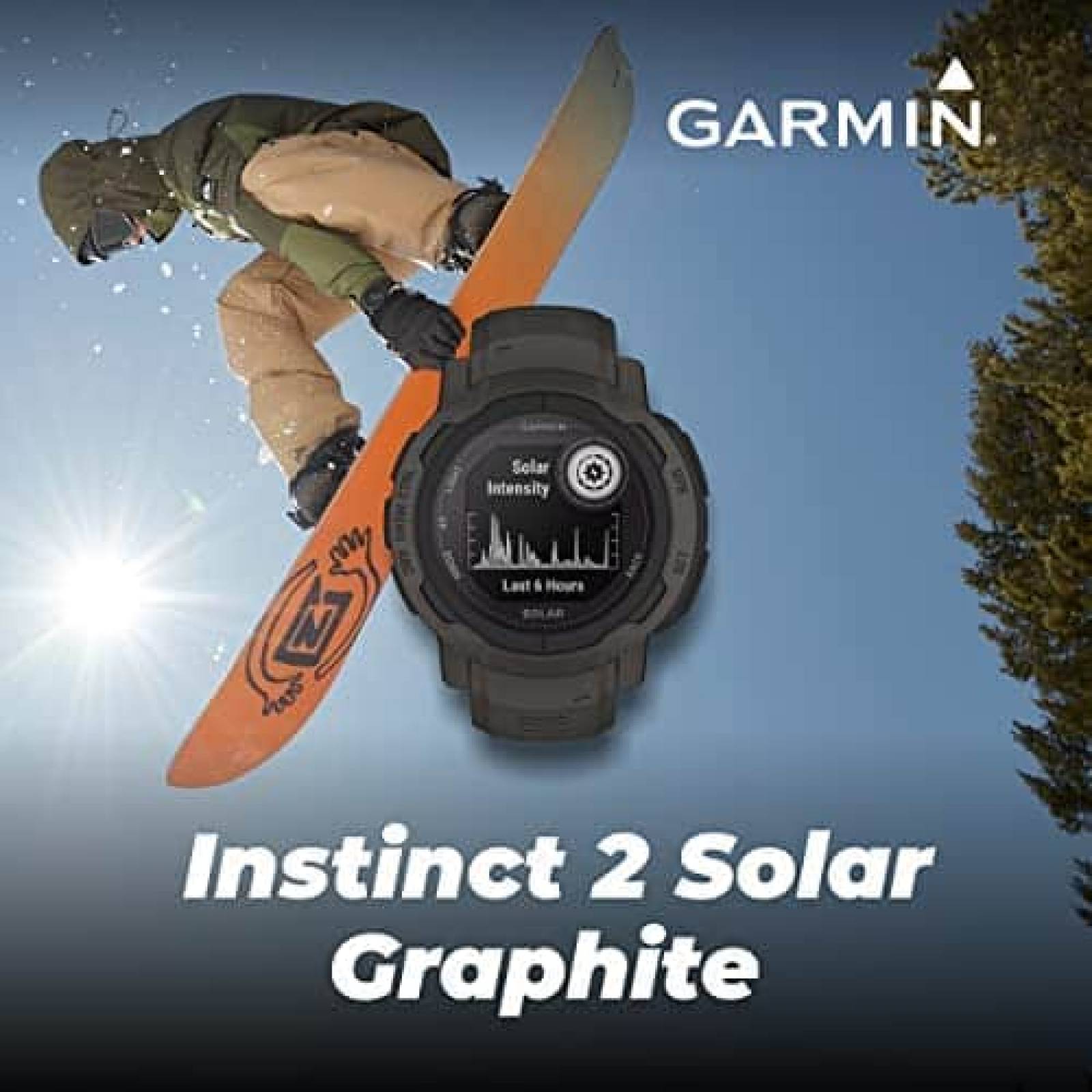 SmartWatch Garmin Instinct 2 Solar Con GPS Carga Solar-Negro