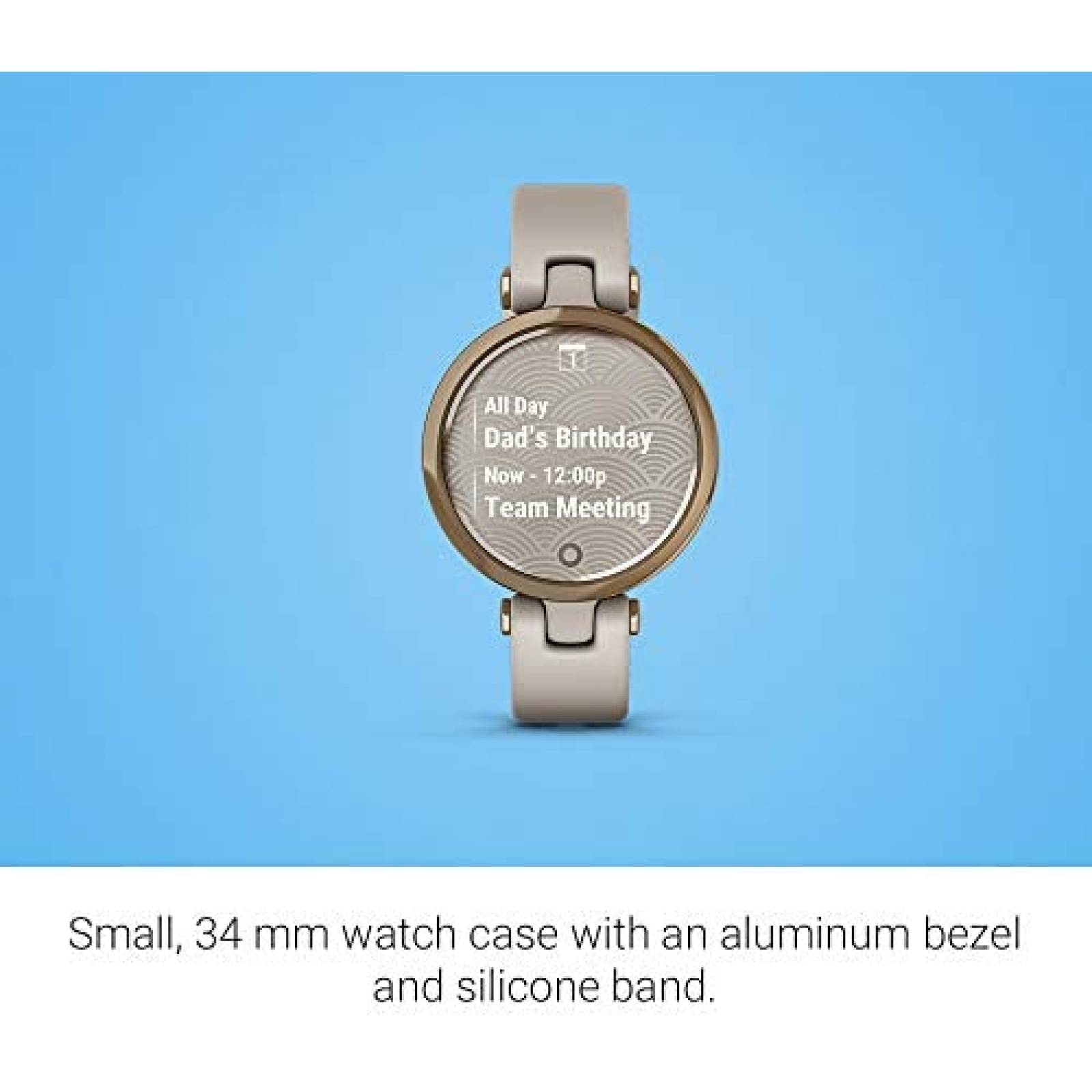 Smartwatch Garmin Lily LCD de 1'' LED con GPS -Dorado