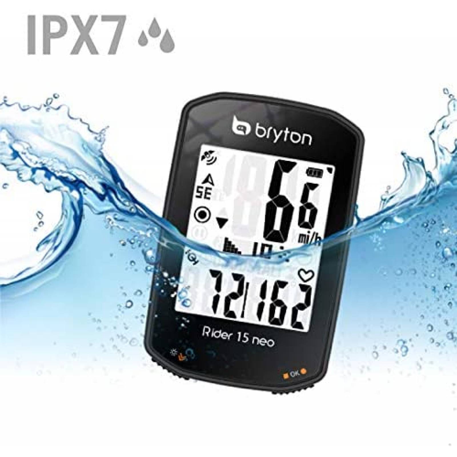 Computador Bicicleta Bryton GPS Satelite 2" Bluetooth -Negro
