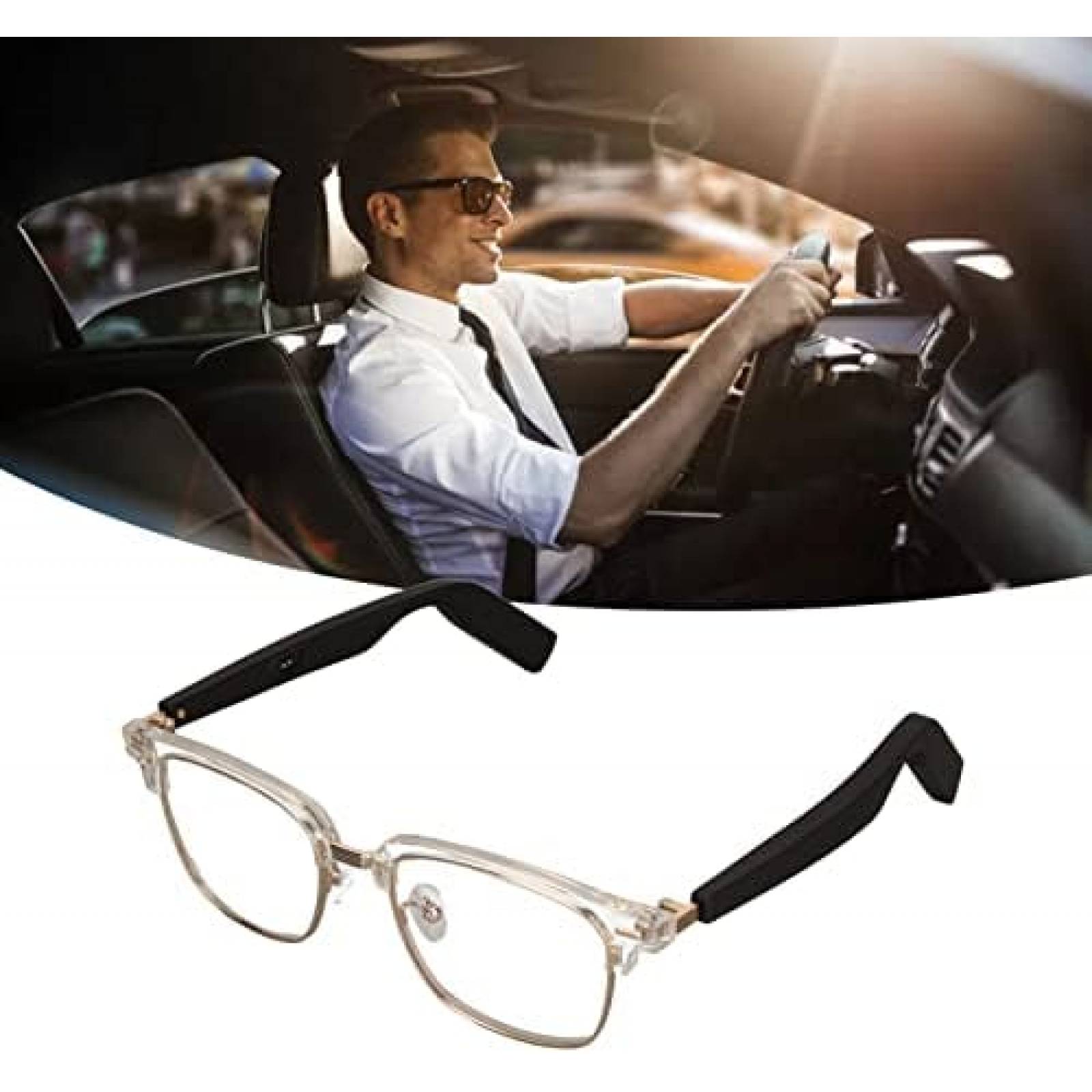 Lentes Smart PUSOKEI Bluetooth Multiusos con Altavoces -Rosa