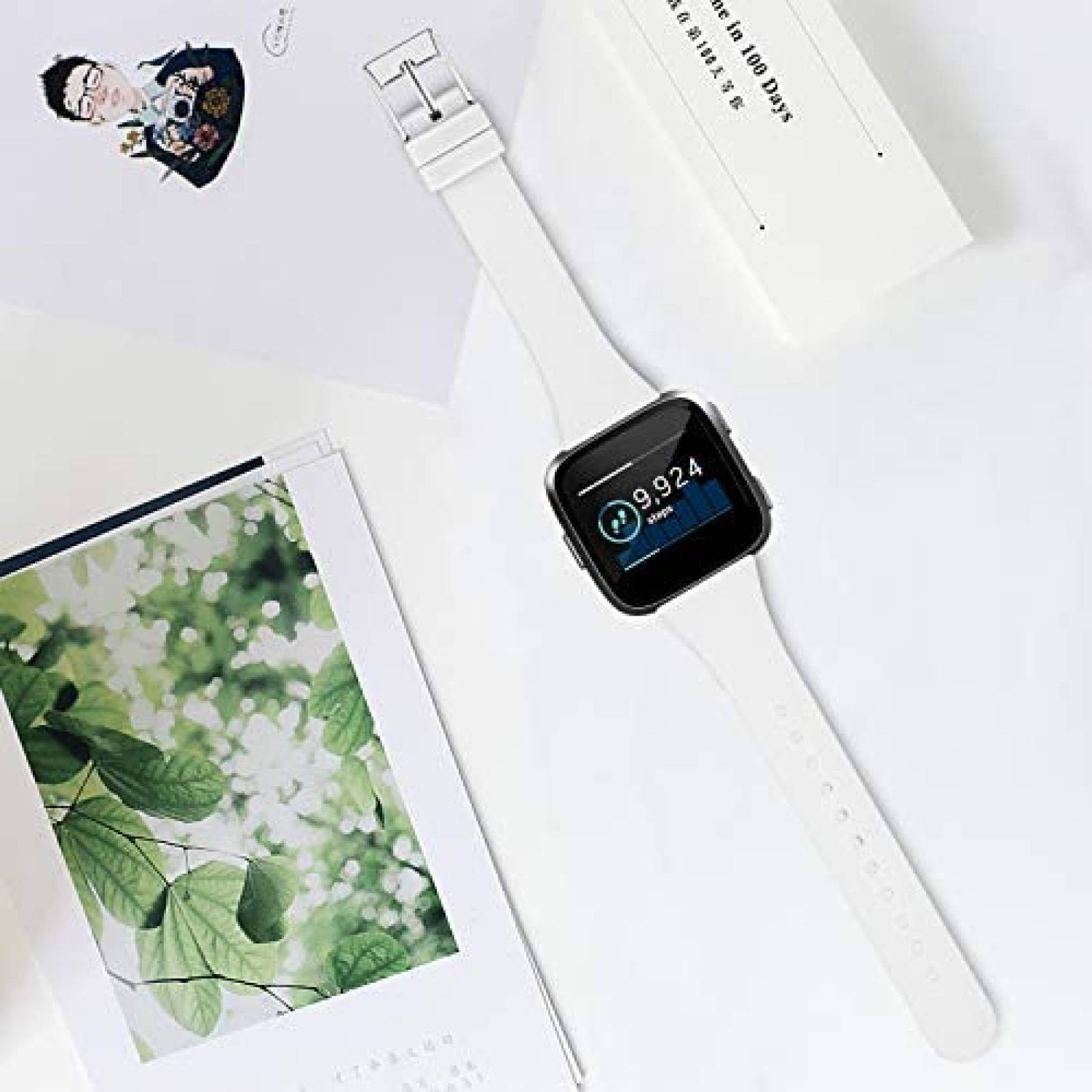 Paquete de 5 correas delgadas compatibles con Fitbit Versa 2, Fitbit Versa,  Fitbit Versa Lite/SE, pulsera de repuesto de silicona para mujeres y