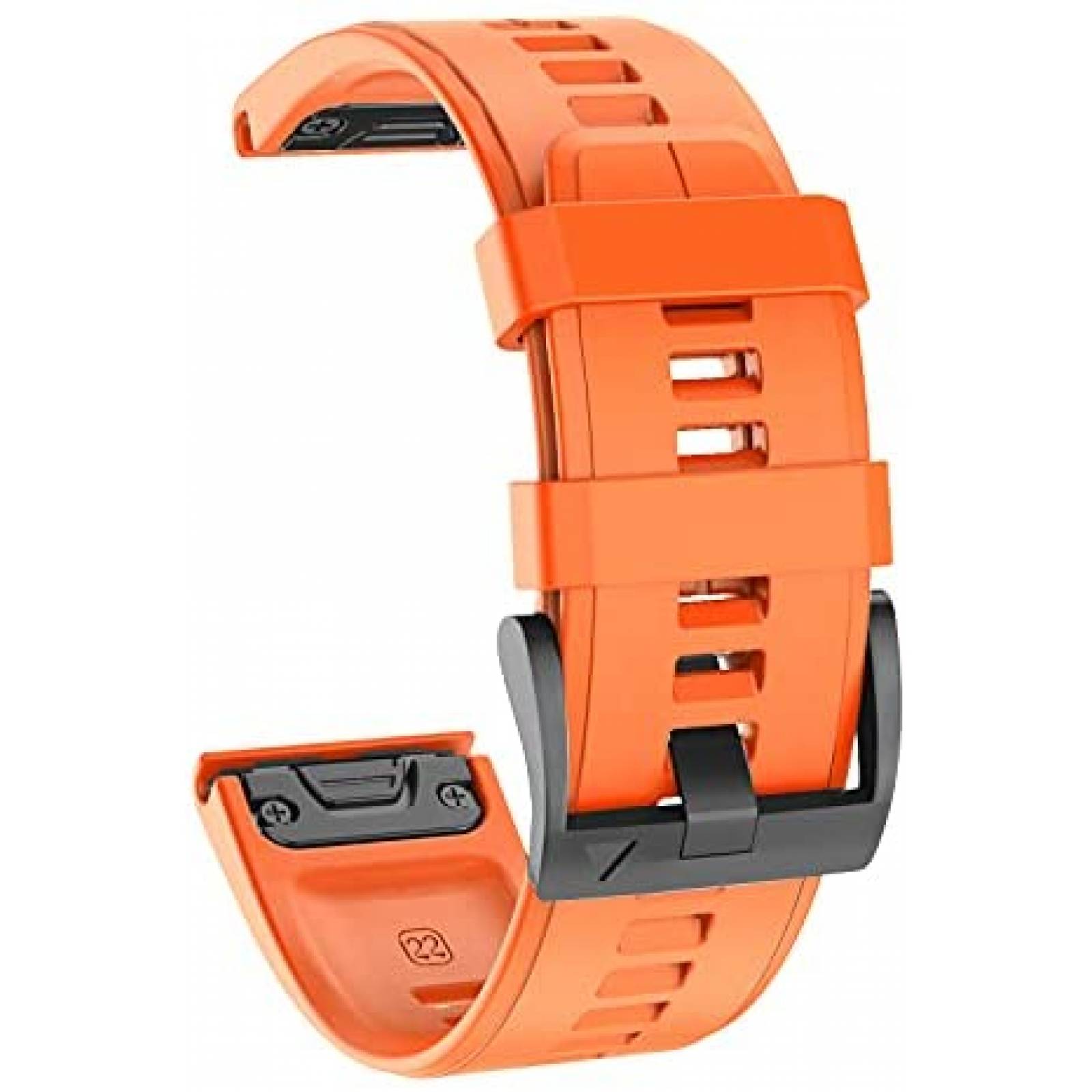 Correa de Silicon OVERSTEP para Garmin Fenix 5 22mm -Naranja