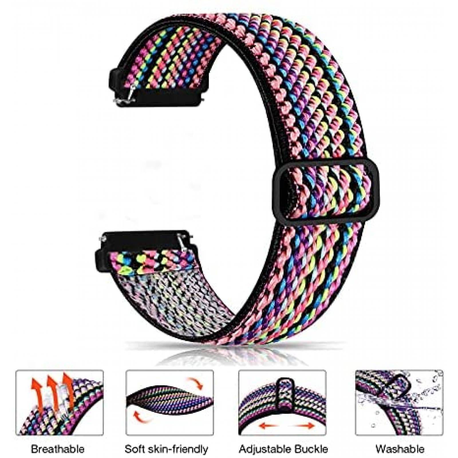 Correa BOTNUW para Fitbit Versa 2 4 Pzs -Multicolor