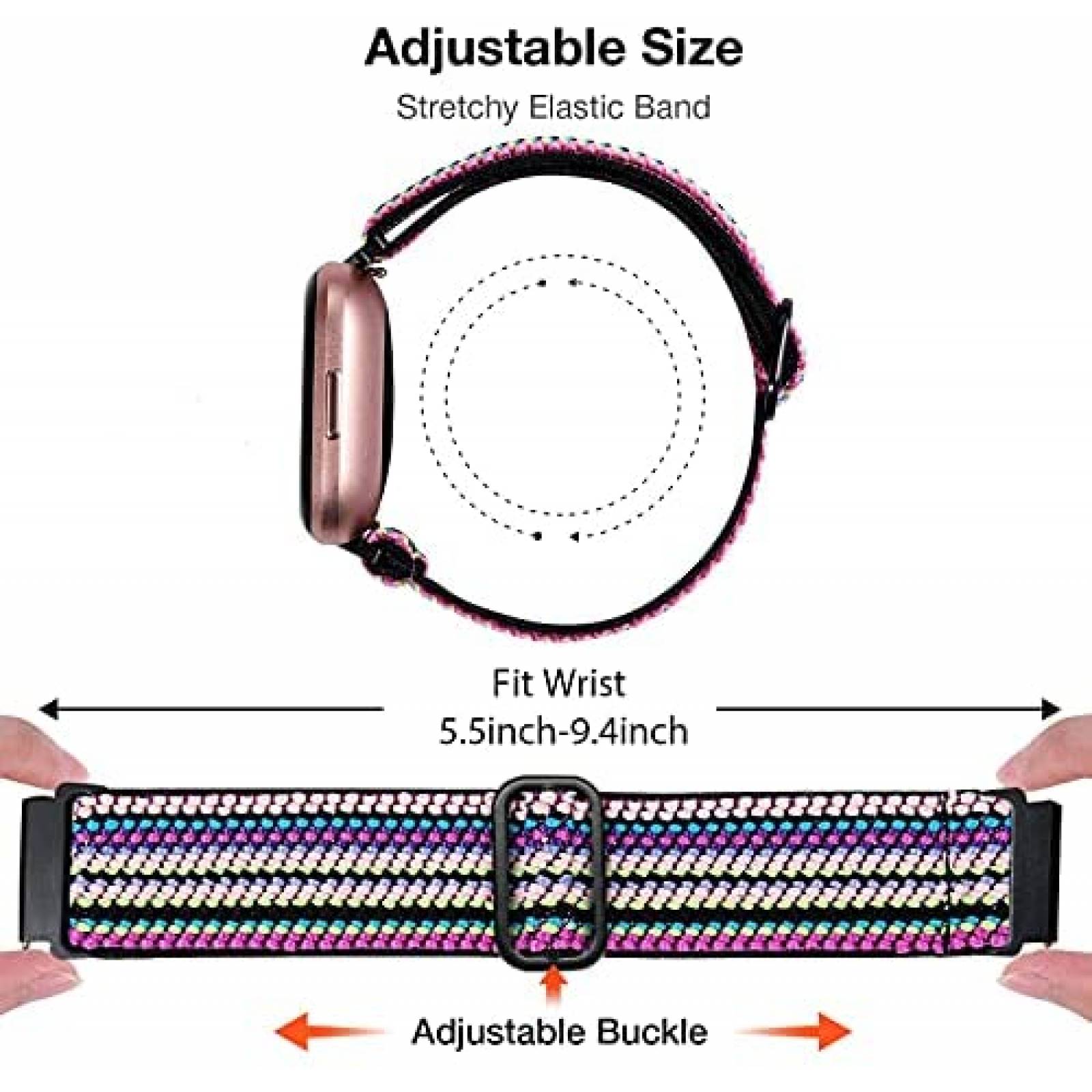 Correa BOTNUW para Fitbit Versa 2 4 Pzs -Multicolor