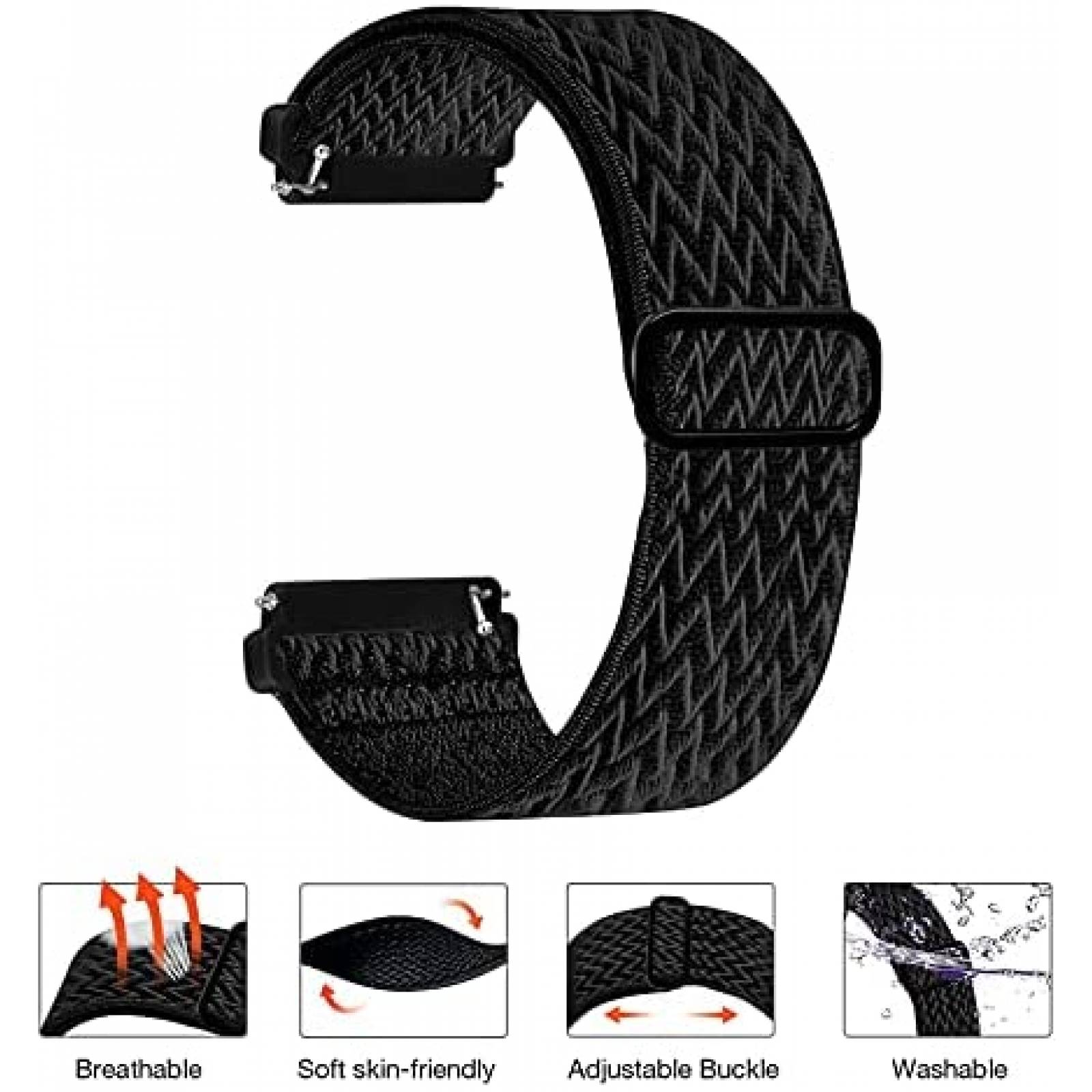 Correa BOTNUW para Fitbit Versa 2 4 Pzs -Multicolor