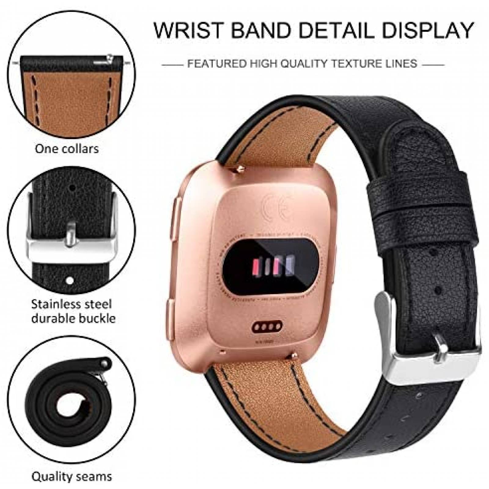 Correa smartwatch Mugust Fitbit Versa 2 Compatible 2unidades