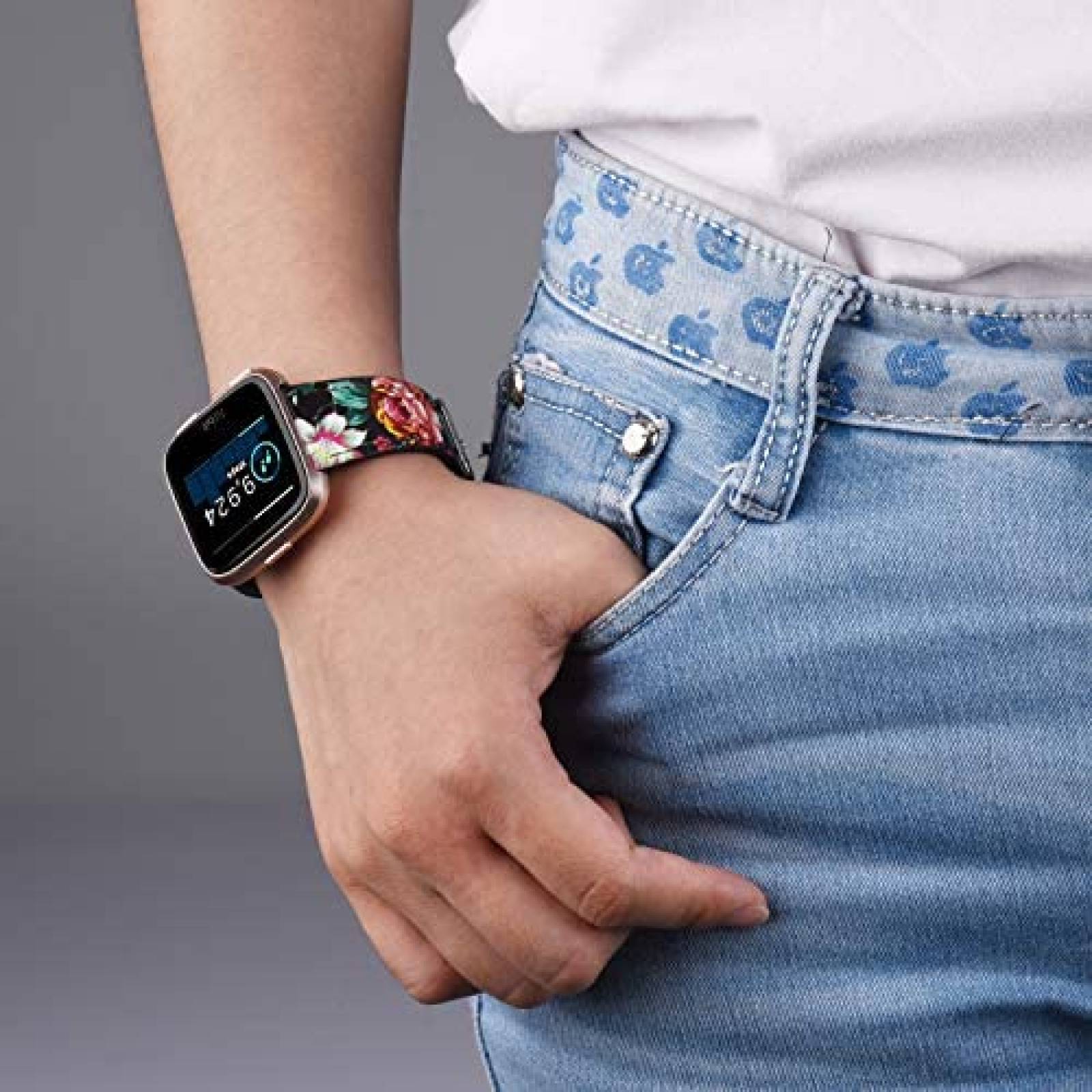 Correa smartwatch Mugust Fitbit Versa 2 Compatible 2unidades