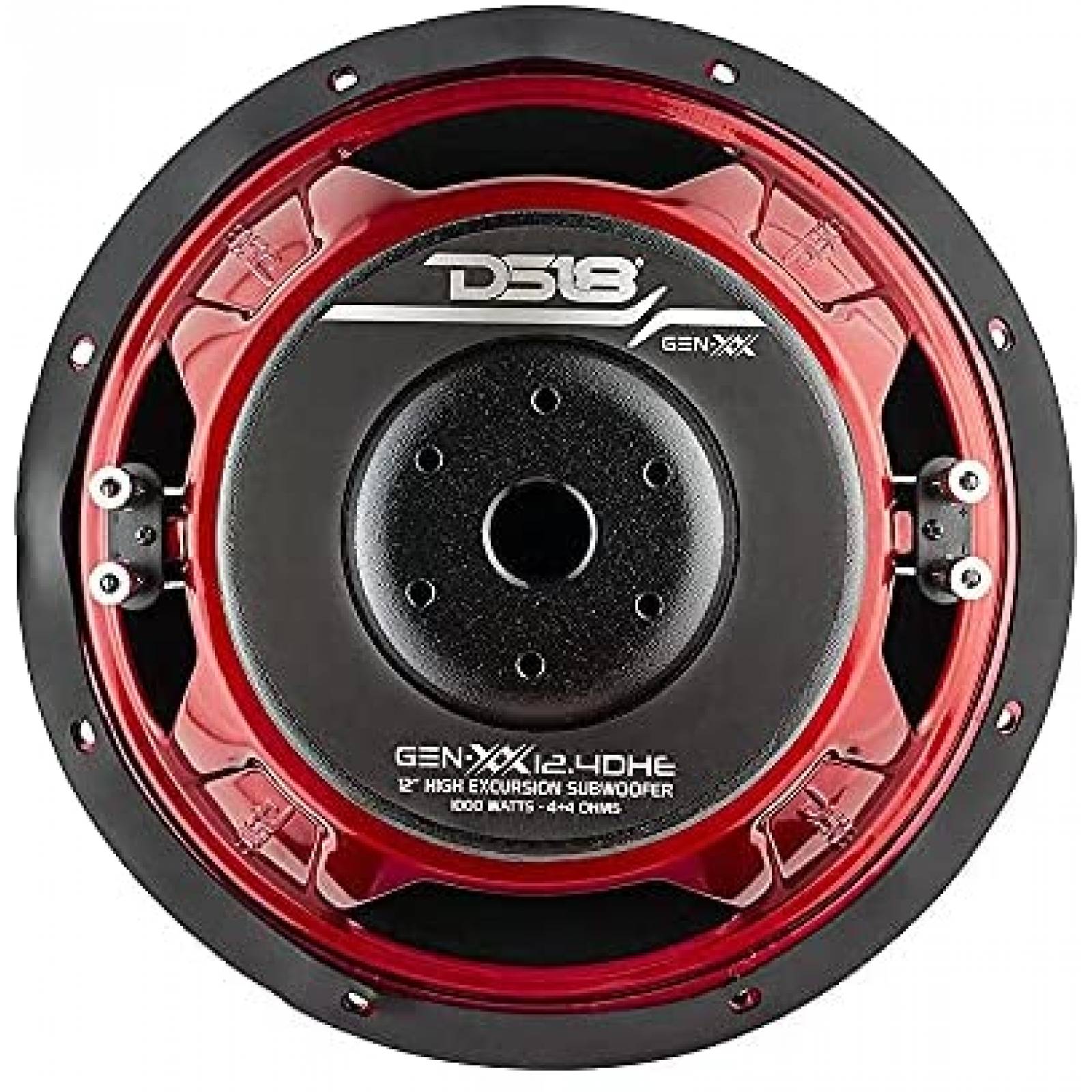 Subwoofer DS18 GEN-XX12.4DHE de 12'' 4+4 Ohms -Negro