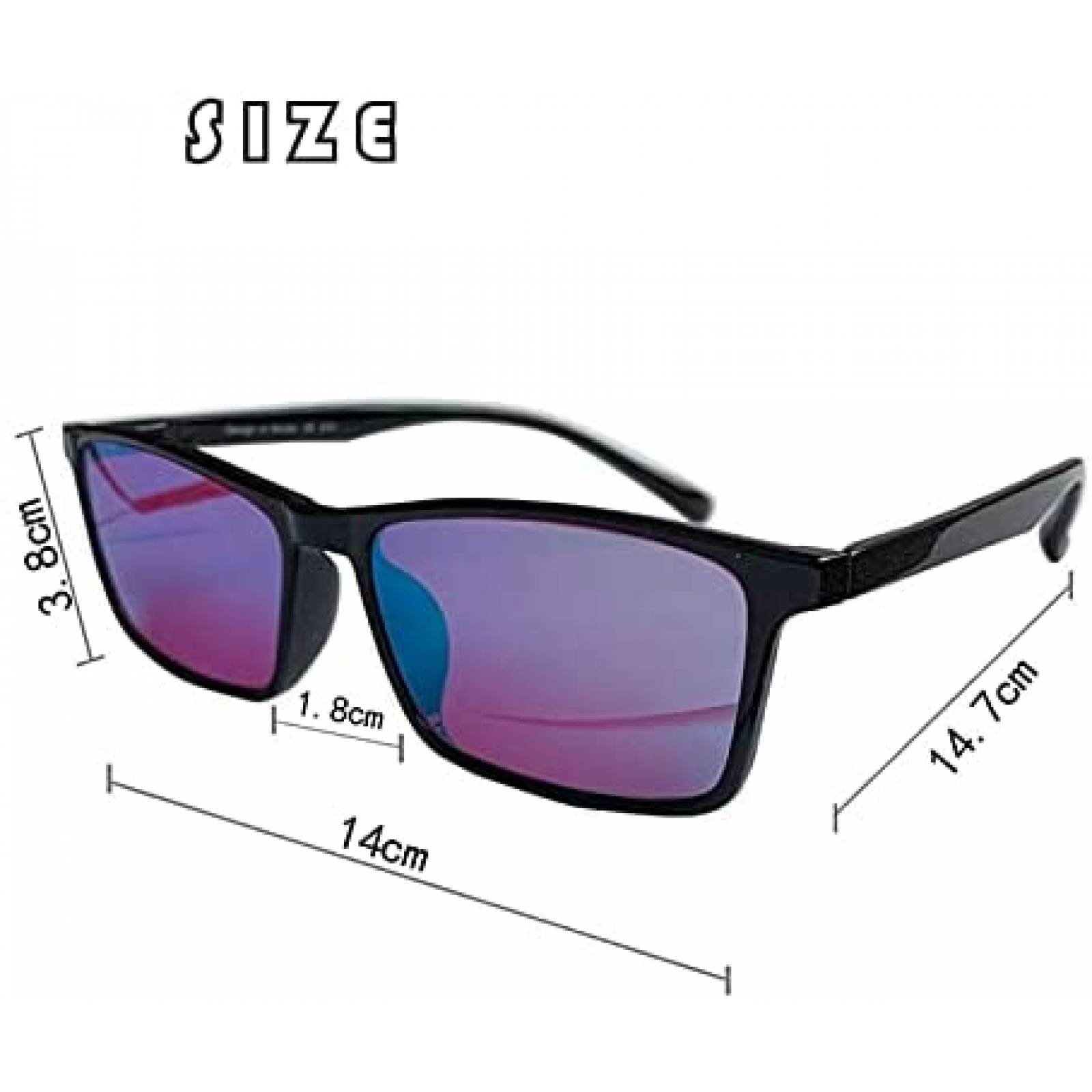 Kit Lentes para Daltonismo Tvindkirdod con Estuche -Negro