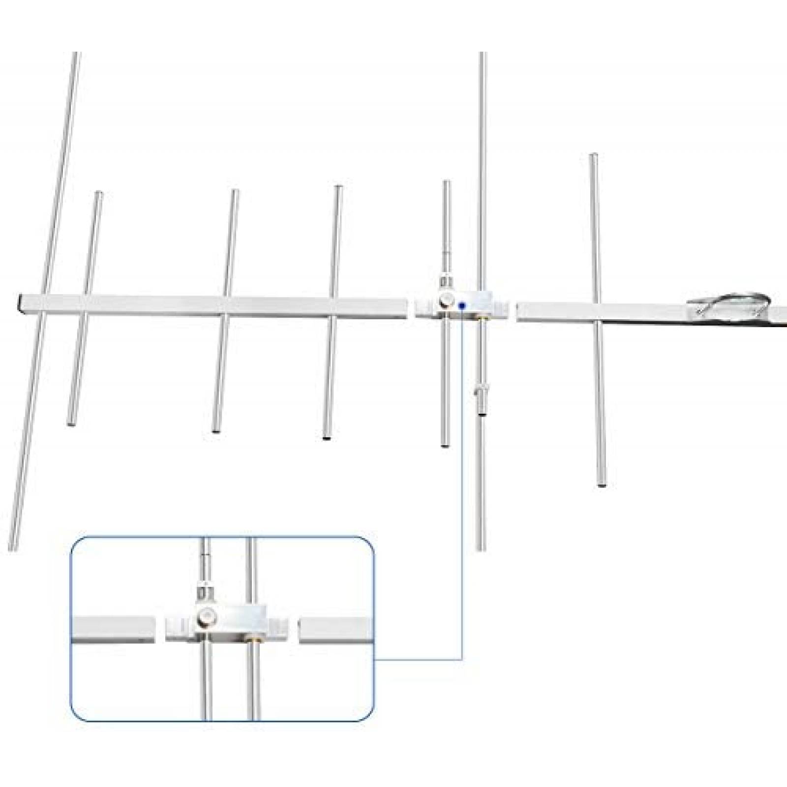 Antena UAYESOK TW-YG08 Banda Dual 2m 70cm VHF UHF Yagi